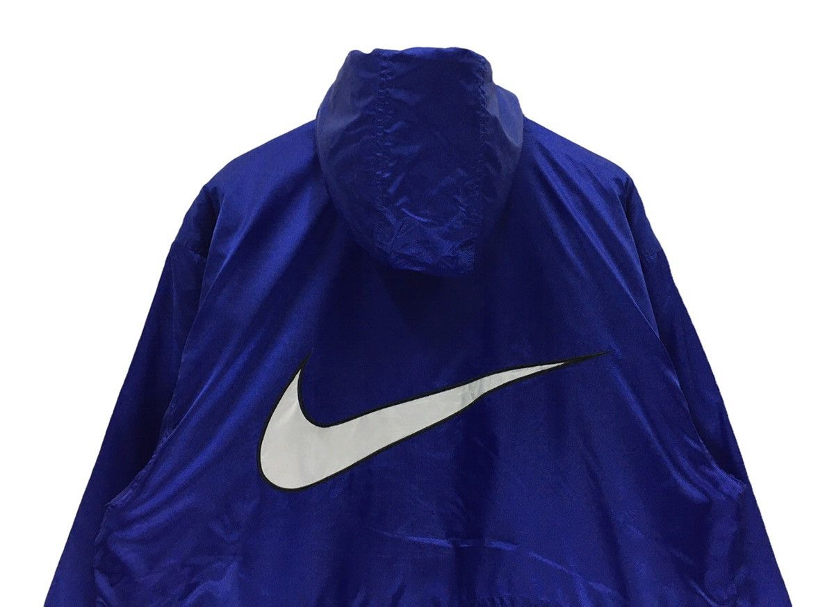 Nike Vintage 90s Nike Big Swoosh Long Hoodie Jacket Size US L / EU 52-54 / 3 - 4 Thumbnail