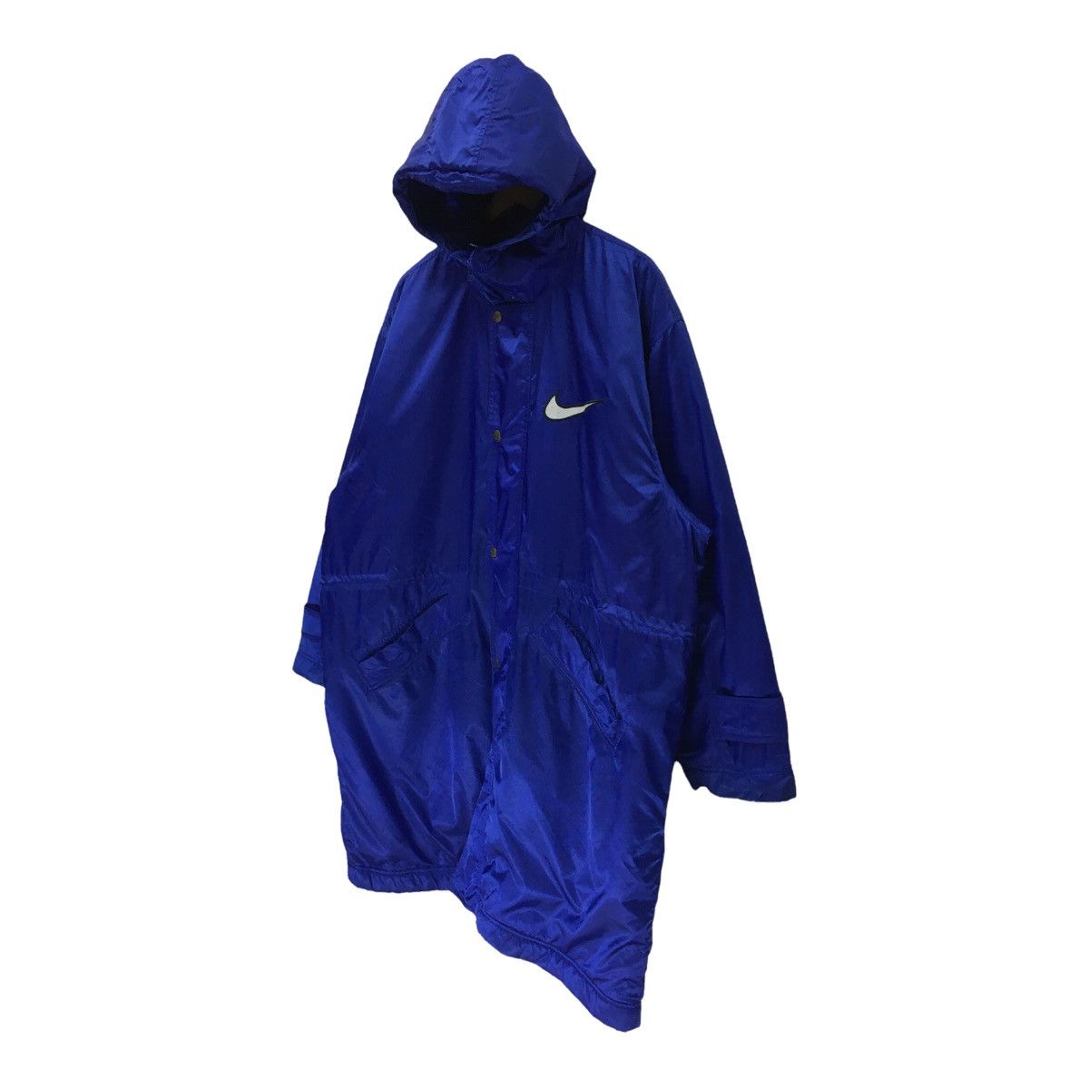 Nike Vintage 90s Nike Big Swoosh Long Hoodie Jacket Size US L / EU 52-54 / 3 - 9 Thumbnail