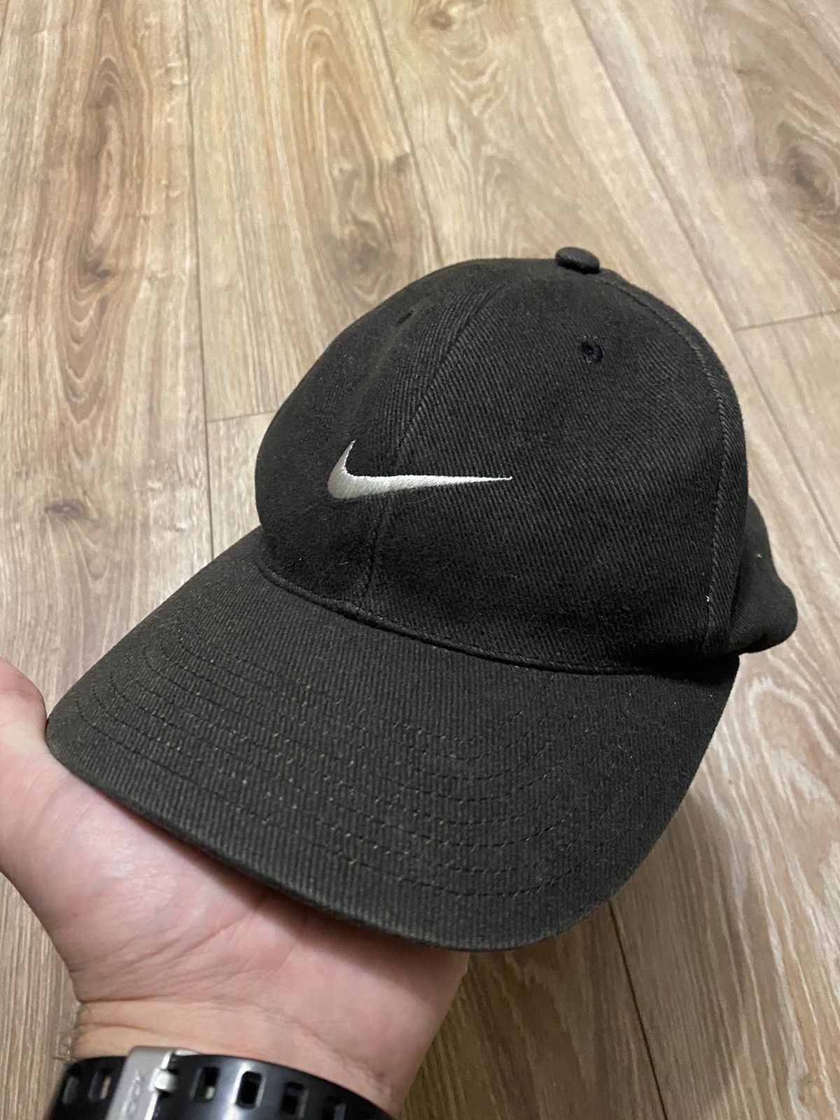 Nike Rare Cap Nike 90’ Vintage. Drill Big Swoosh. Size ONE SIZE - 1 Thumbnail