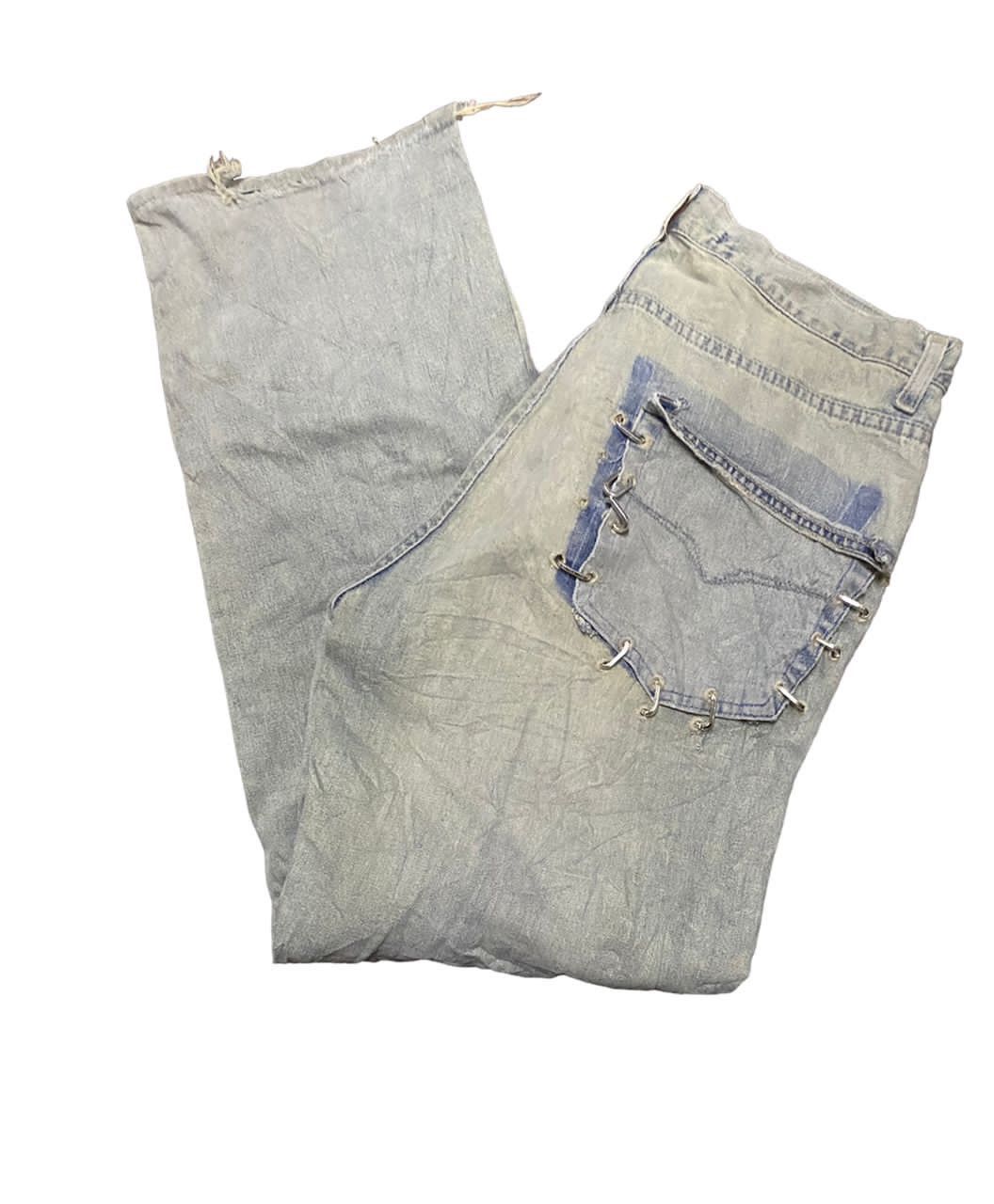 Vintage Versace jeans couture distressed denim jeans