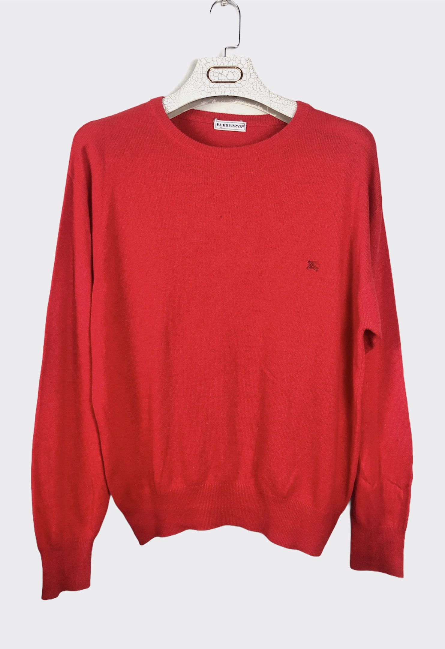 🔥 Burberry London sweater jumper knitwear Small red