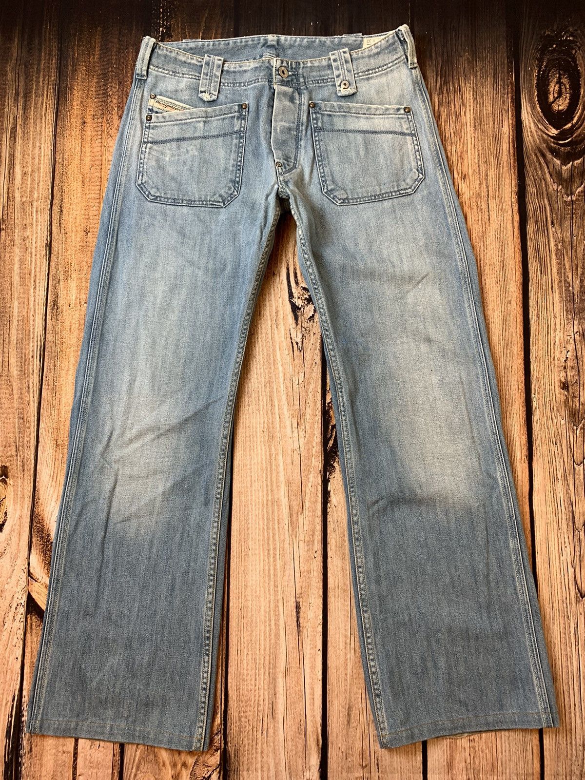 Diesel × Japanese Brand × Vintage Vintage pants Diesel y2k distressed wash Japan style denim Size US 32 / EU 48 - 5 Thumbnail