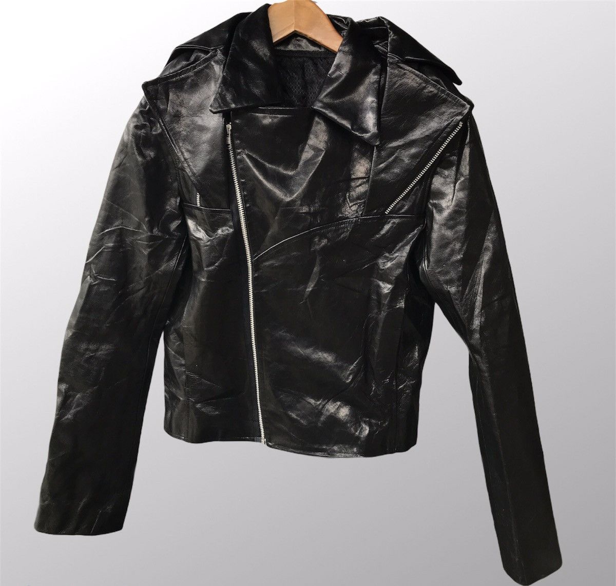 Genuine Leather × Vintage Vintage Biker Jackets Size XS / US 0-2 / IT 36-38 - 1 Thumbnail