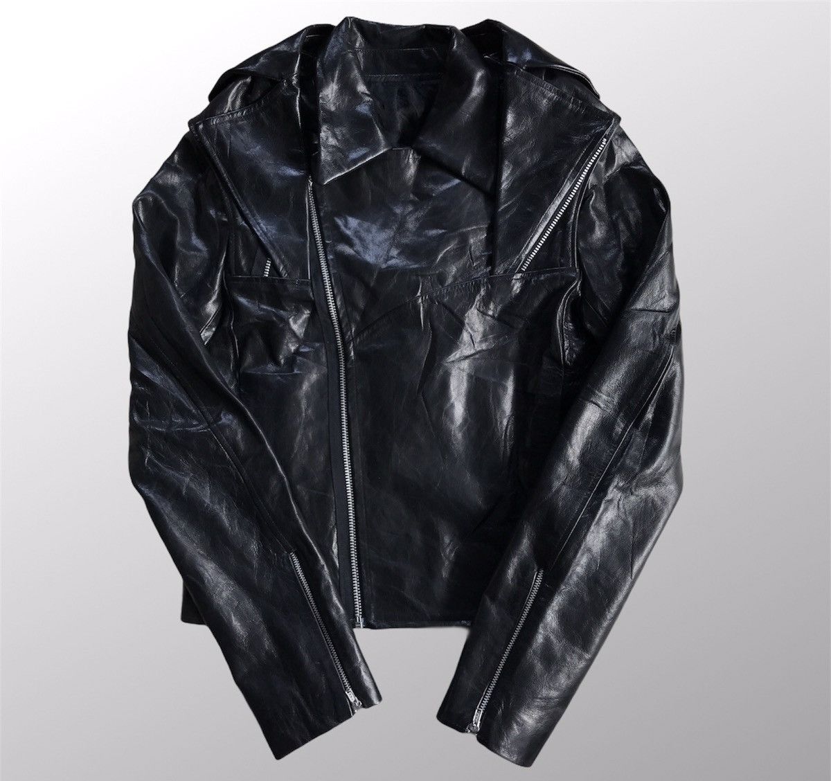 Genuine Leather × Vintage Vintage Biker Jackets Size XS / US 0-2 / IT 36-38 - 3 Thumbnail