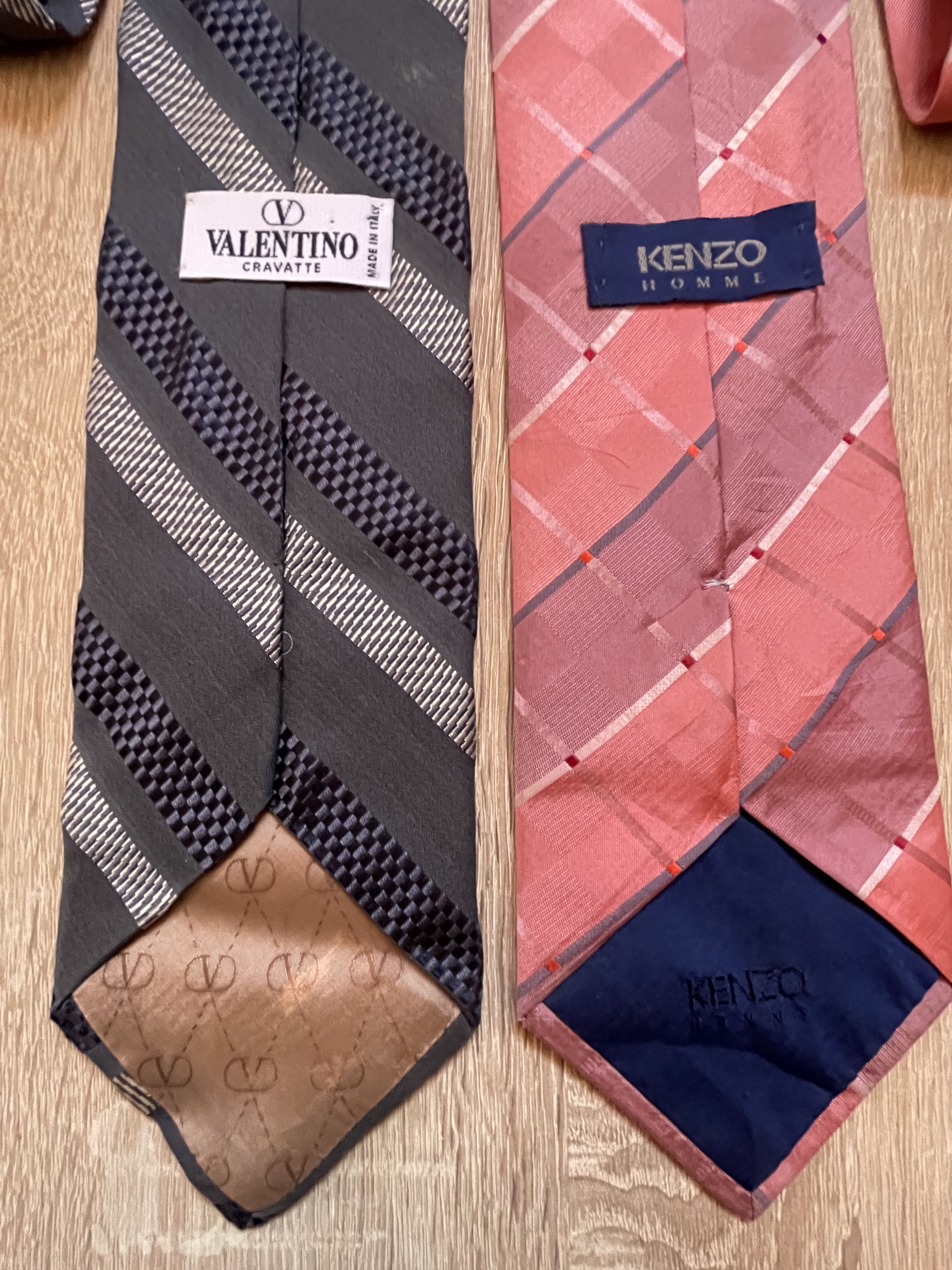 Valentino 🔥 2x silk ties valentino Garavani and Kenzo Gentlemen Size ONE SIZE - 3 Thumbnail
