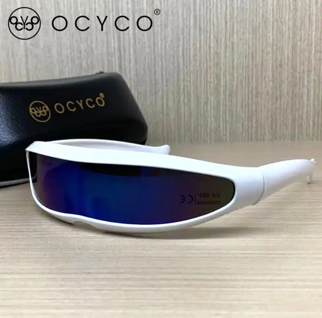 Streetwear Futuristic Narrow Cyclops Visor Sunglasses Laser Eyeglasses ...