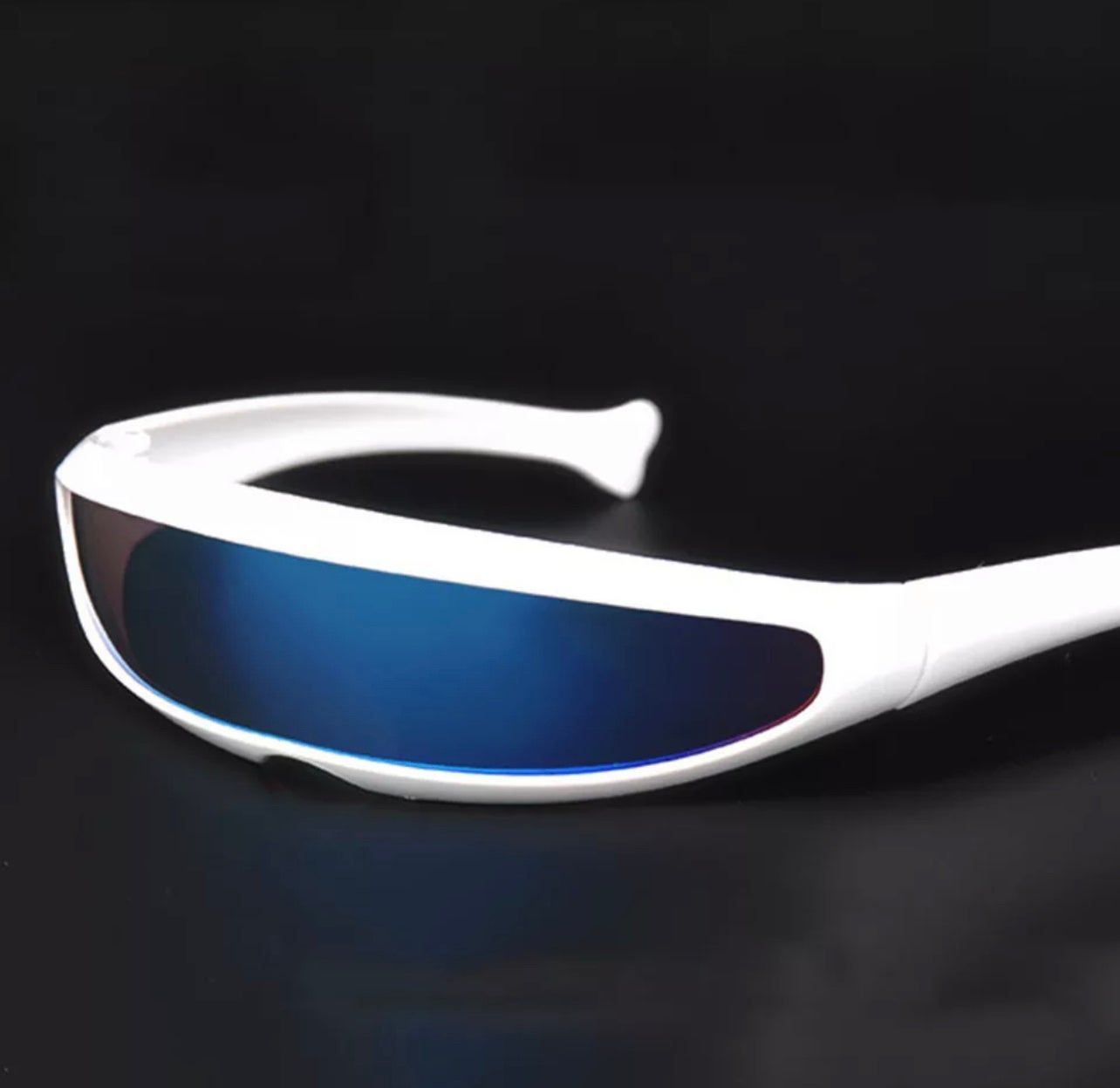 Streetwear Futuristic Narrow Cyclops Visor Sunglasses Laser Eyeglasses ...