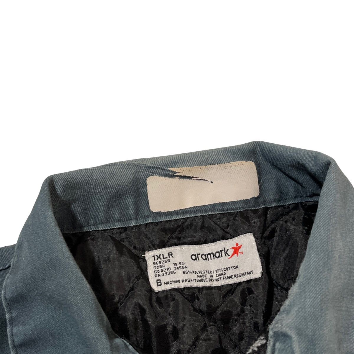 Vintage Vintage Aramark Faded Quilted Interior Jacket Size US XL / EU 56 / 4 - 3 Thumbnail
