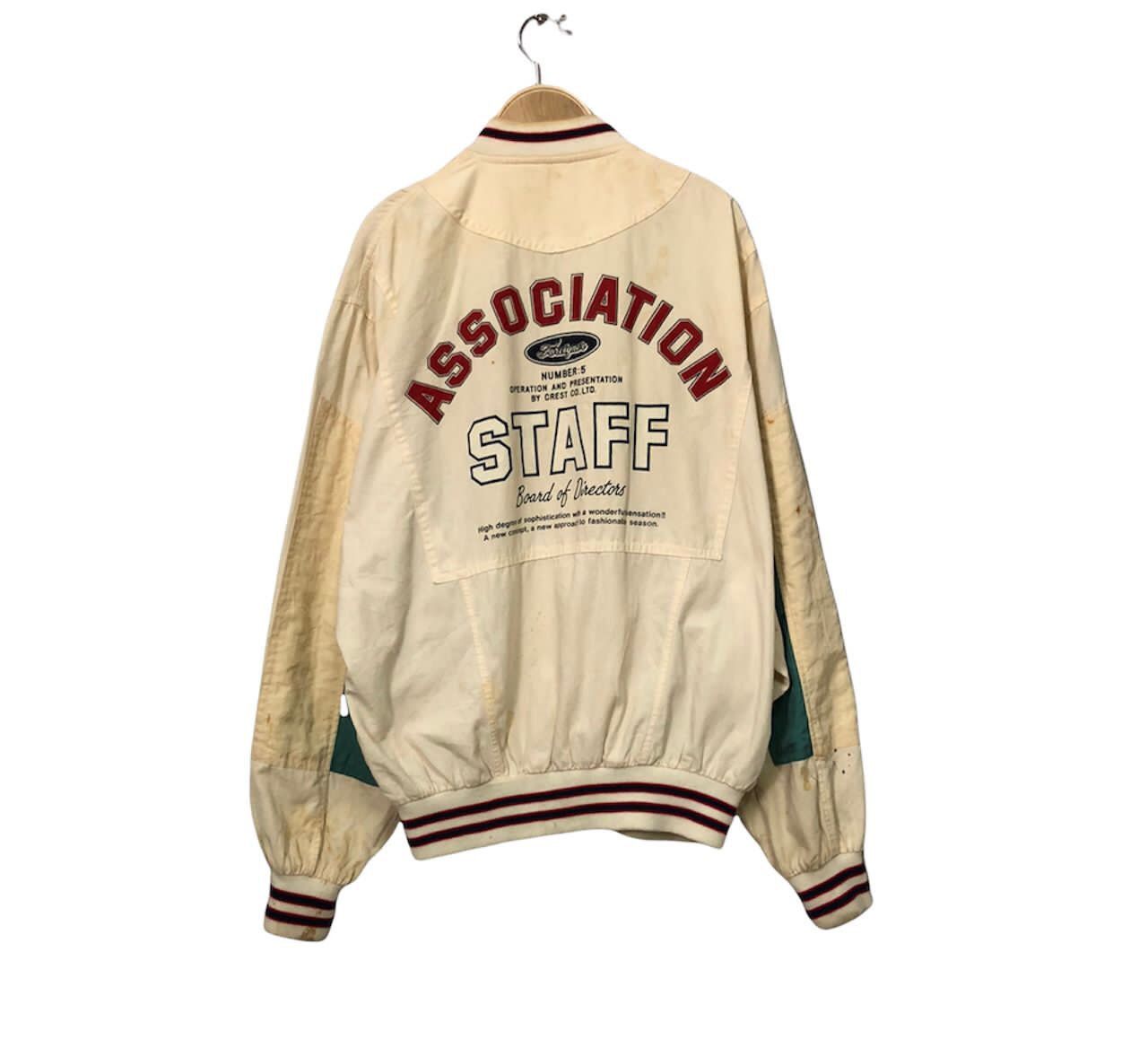 Japanese Brand Vintage Crest Zipper Ups Spell Out Big Logo Jacket Size US XL / EU 56 / 4 - 1 Thumbnail