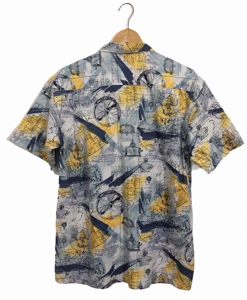 Vintage Vintage Map Motive Hawaiian Aloha Design Shirt Size US L / EU 52-54 / 3 - 2 Thumbnail