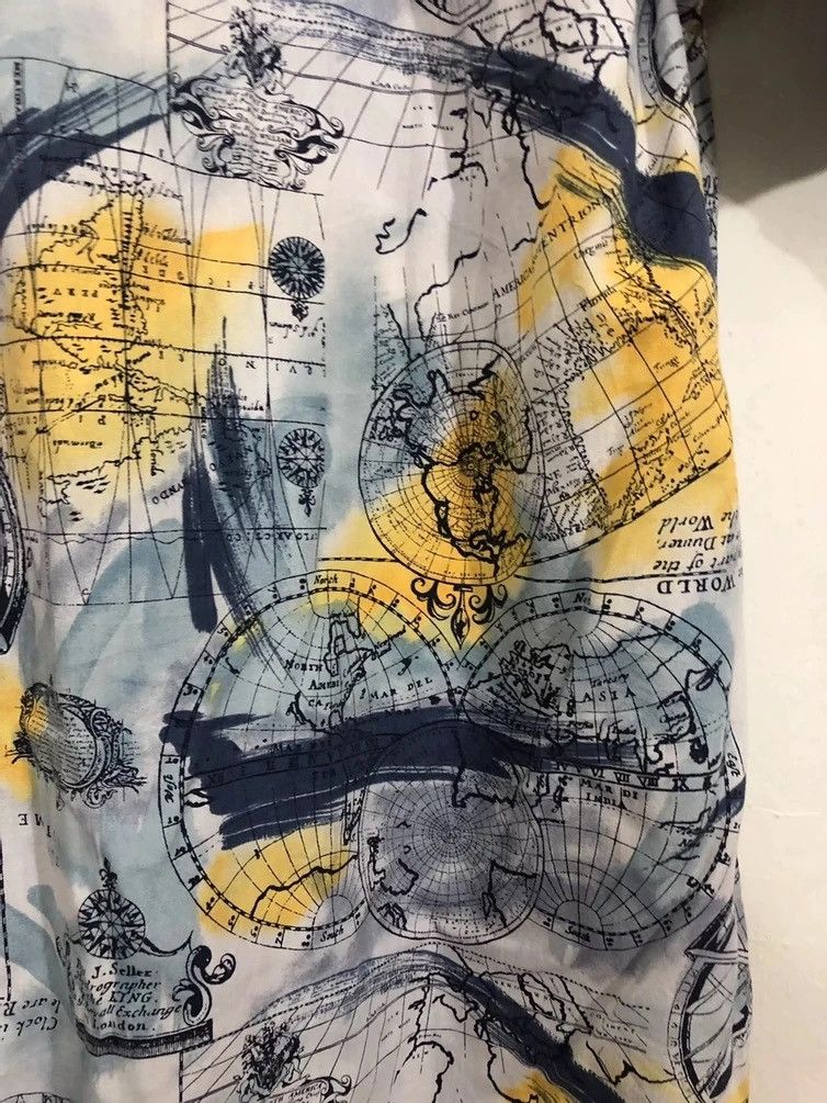 Vintage Vintage Map Motive Hawaiian Aloha Design Shirt Size US L / EU 52-54 / 3 - 9 Thumbnail