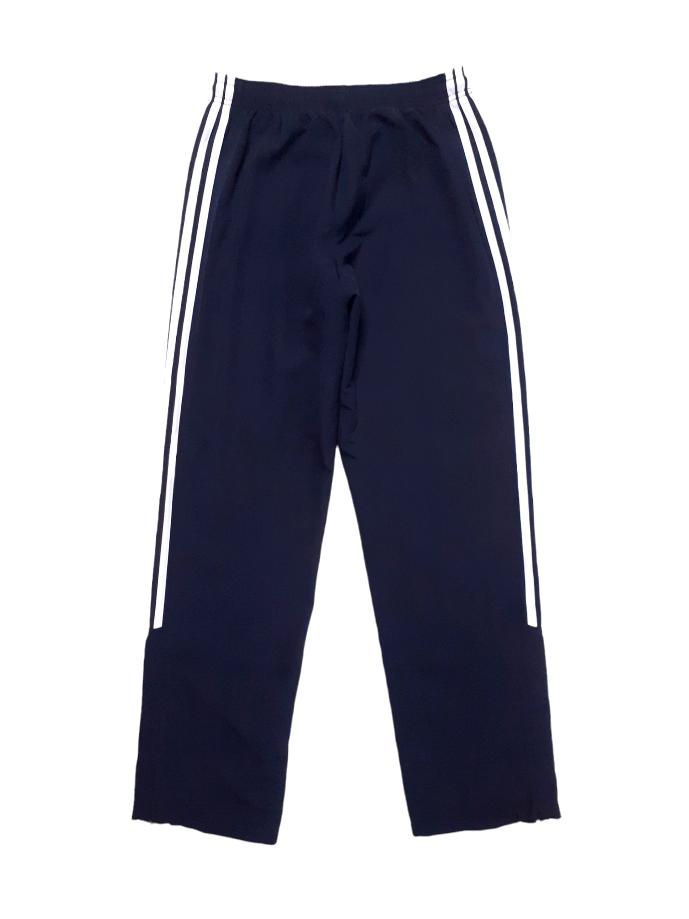 Adidas × Vintage 💎 Vintage 90's Adidas 3 Stripes Black / Navy Trackpants Size US 32 / EU 48 - 2 Thumbnail