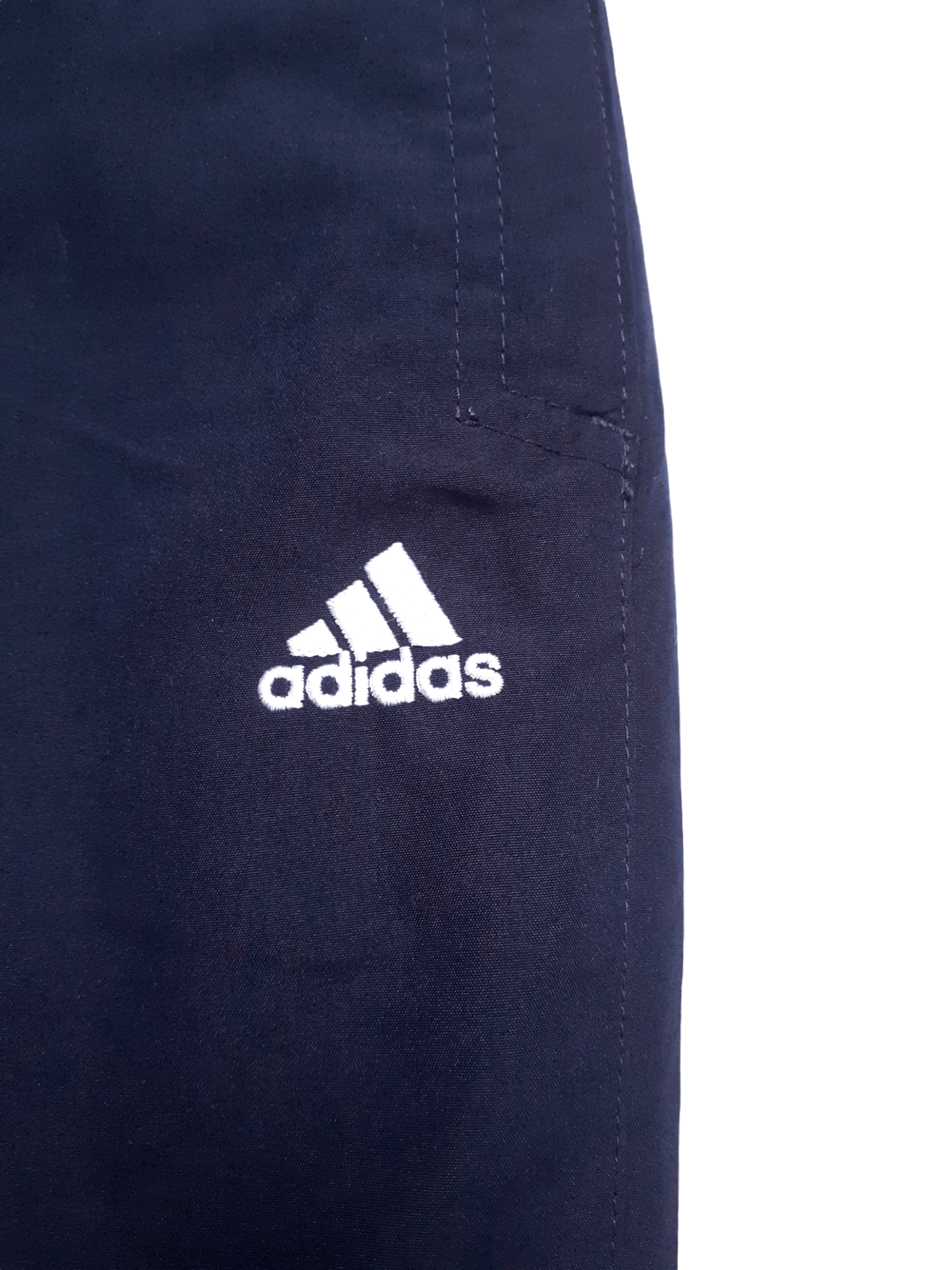 Adidas × Vintage 💎 Vintage 90's Adidas 3 Stripes Black / Navy Trackpants Size US 32 / EU 48 - 3 Thumbnail