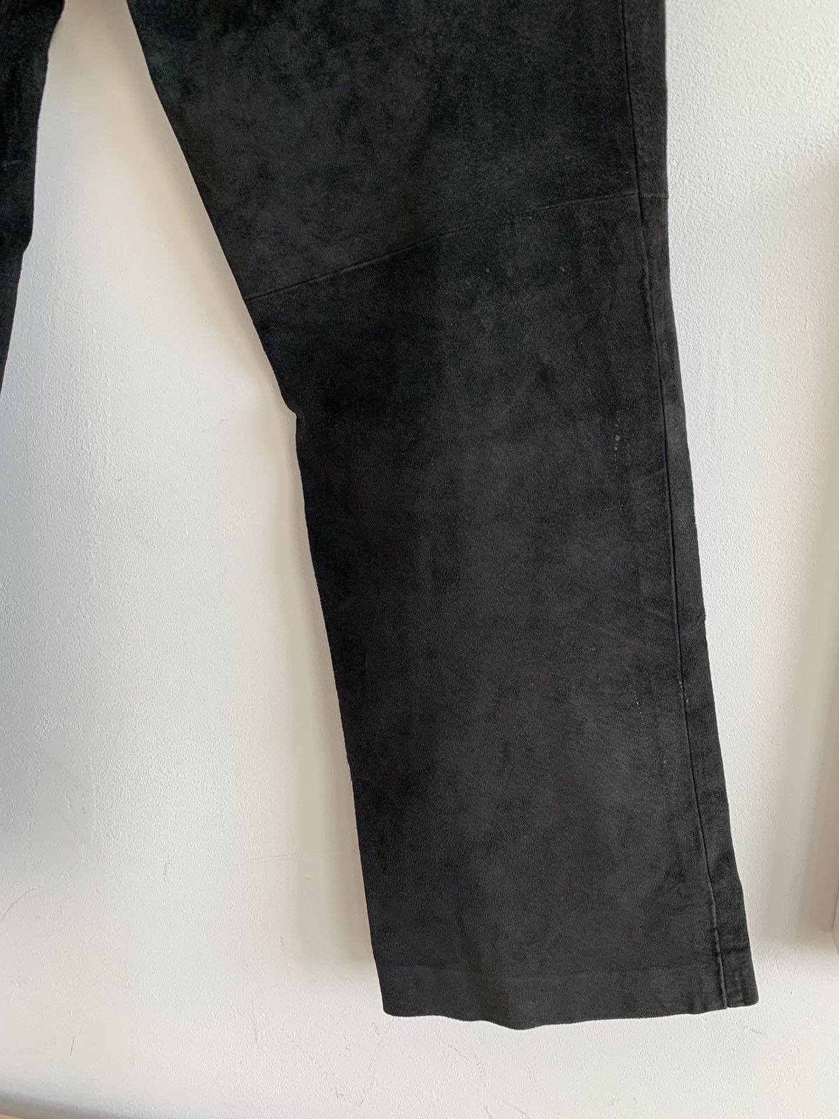 Genuine Leather Vintage Suede Leather Avant Garde Pants Size 28" / US 6 / IT 42 - 8 Thumbnail