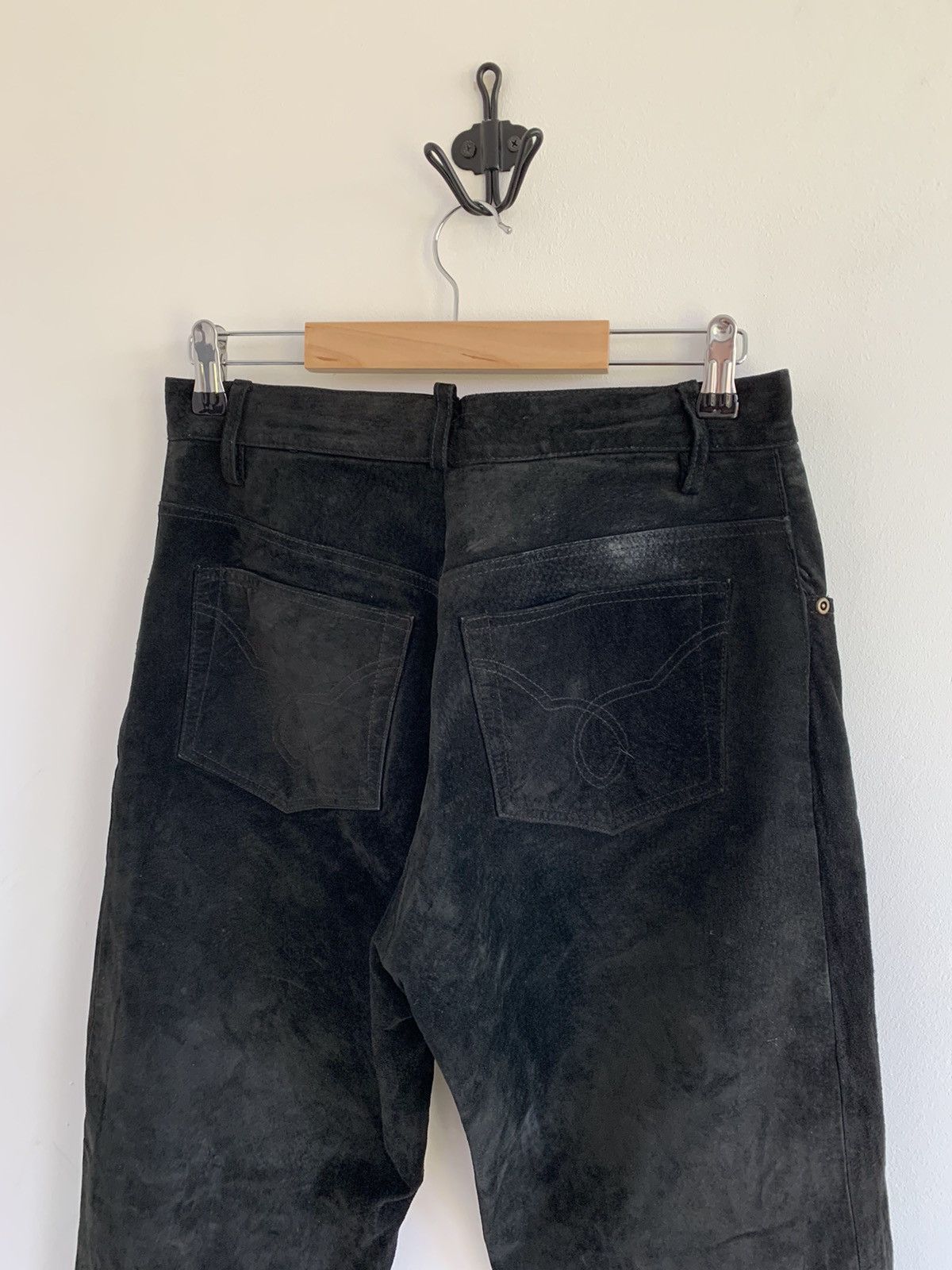Genuine Leather Vintage Suede Leather Avant Garde Pants Size 28" / US 6 / IT 42 - 7 Thumbnail