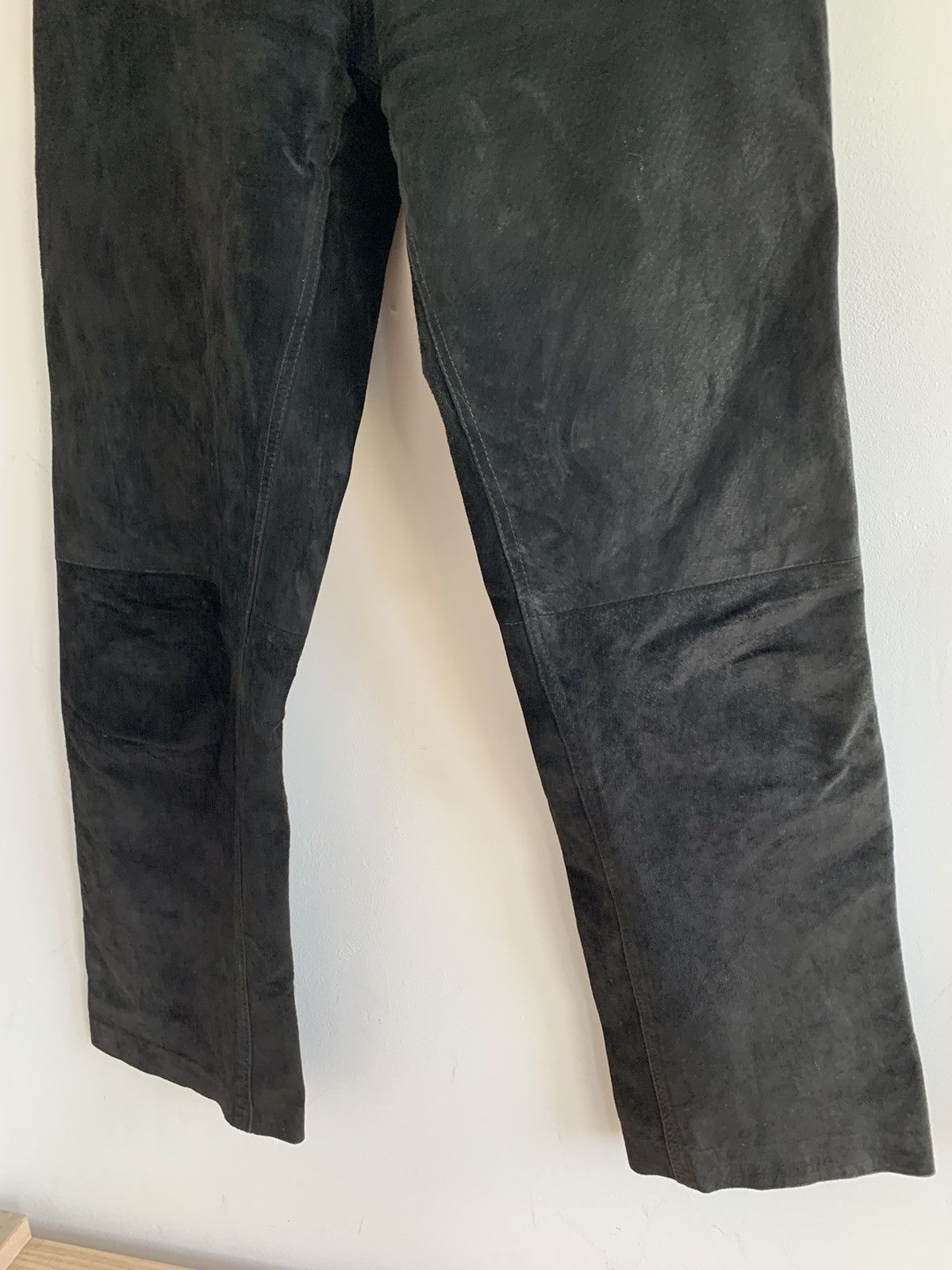 Genuine Leather Vintage Suede Leather Avant Garde Pants Size 28" / US 6 / IT 42 - 3 Thumbnail