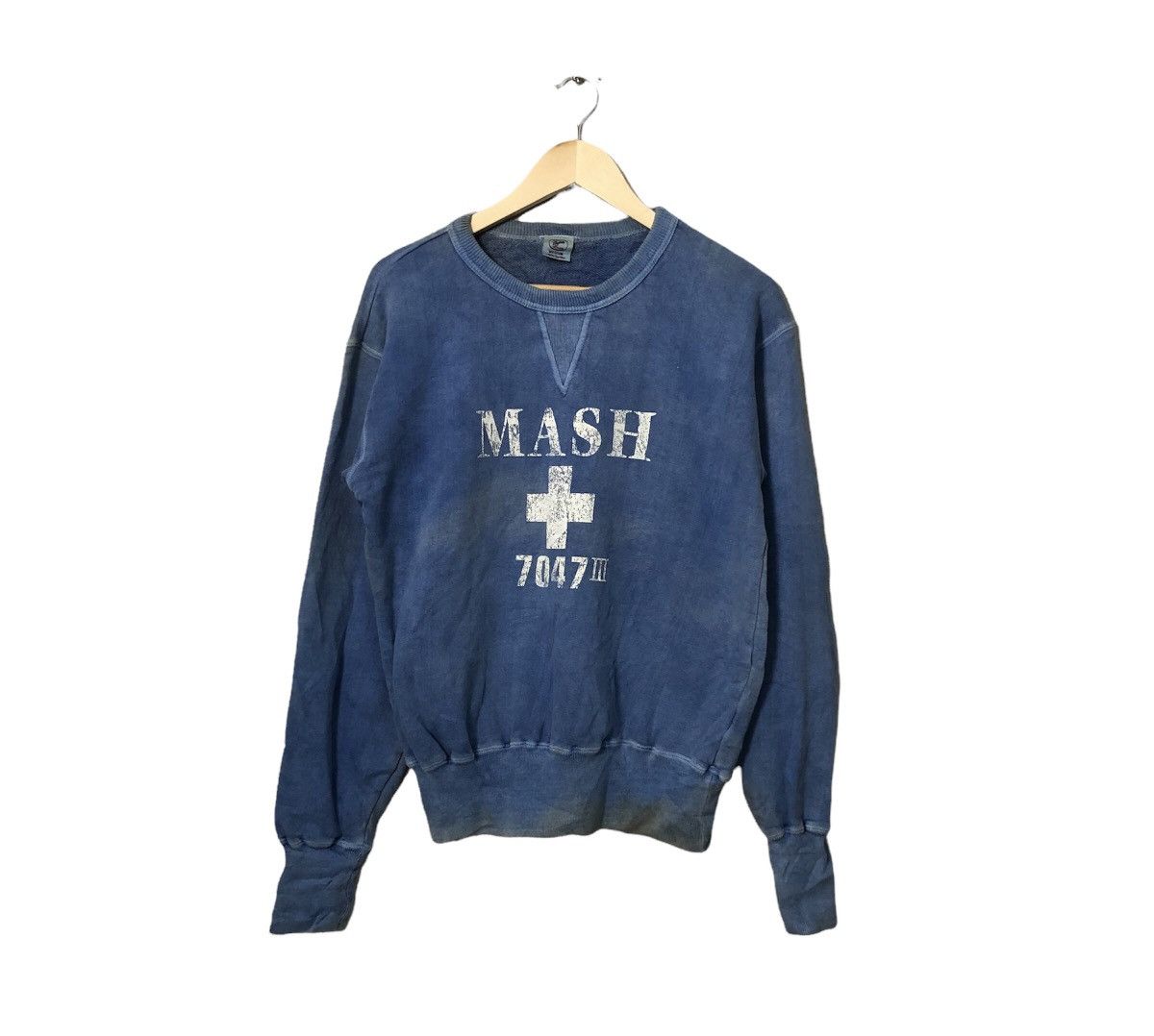 Vintage Unbranded Spell Out Big Logo Faded Sweatshirt