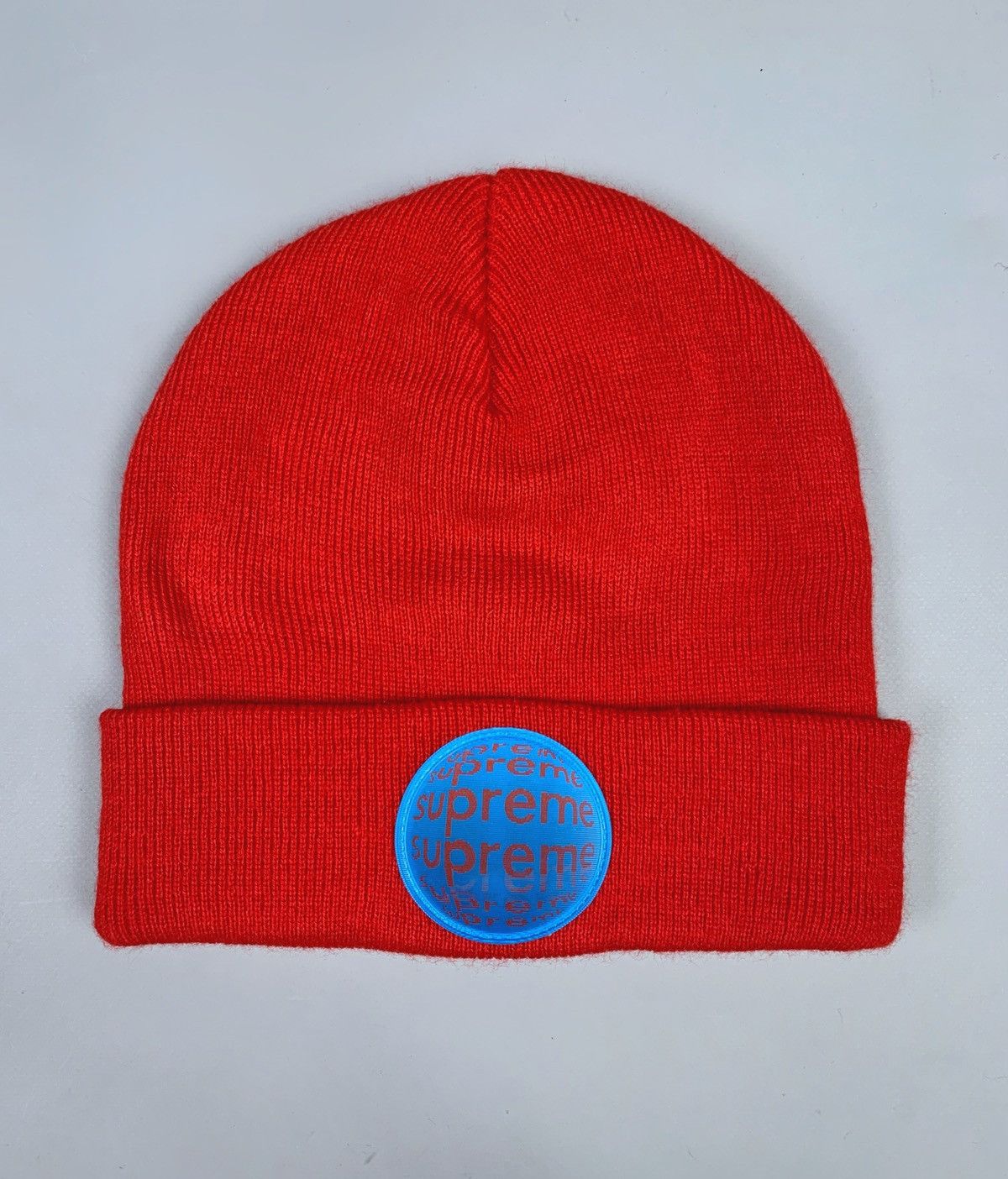 Supreme Supreme Lenticular Patch Beanie Red Winter Hat One Size Size ONE SIZE - 2 Thumbnail