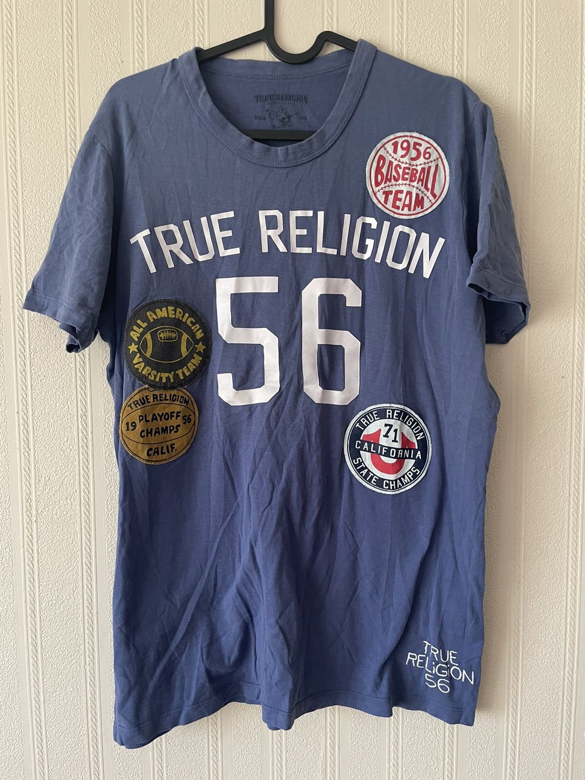 True Religion Men’s True Religion Buddha patch logo tee Size US L / EU 52-54 / 3 - 1 Thumbnail