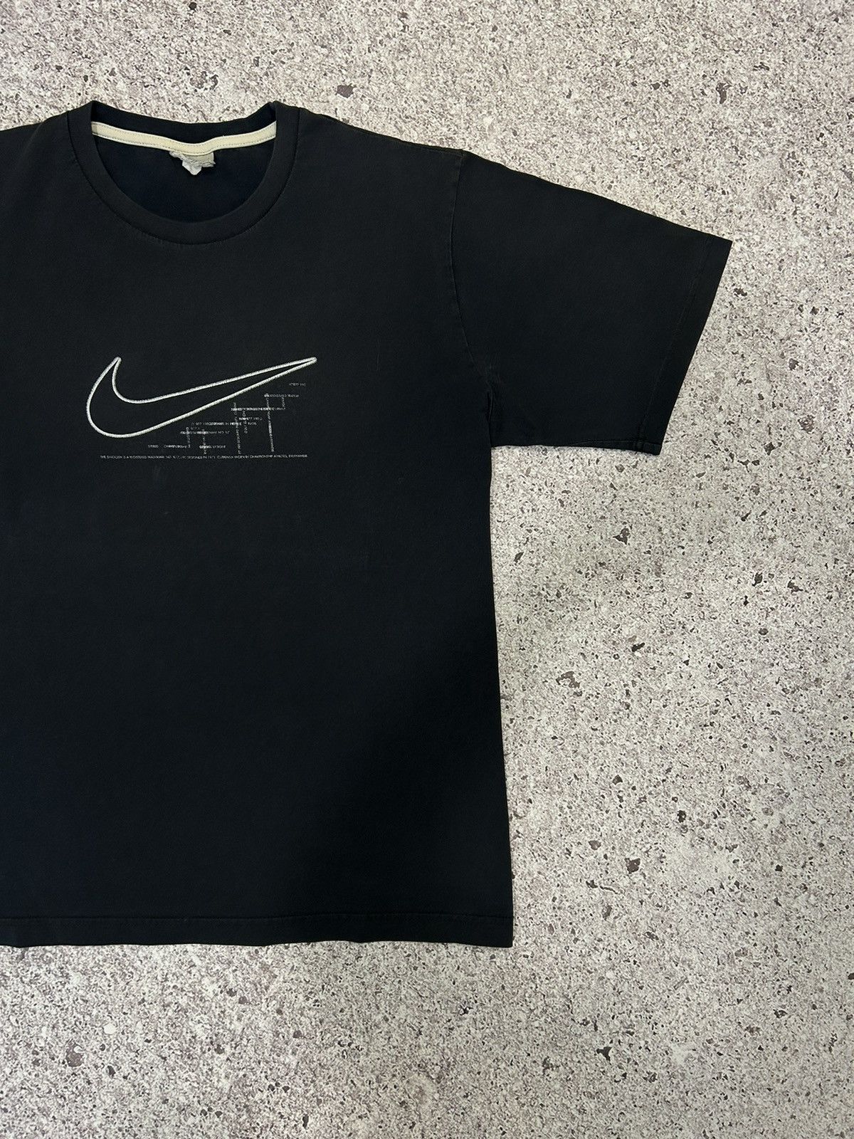 Nike × Vintage Vintage 90’s Nike Logo Swoosh T-Shirt Hype Y2K Size US XL / EU 56 / 4 - 3 Thumbnail