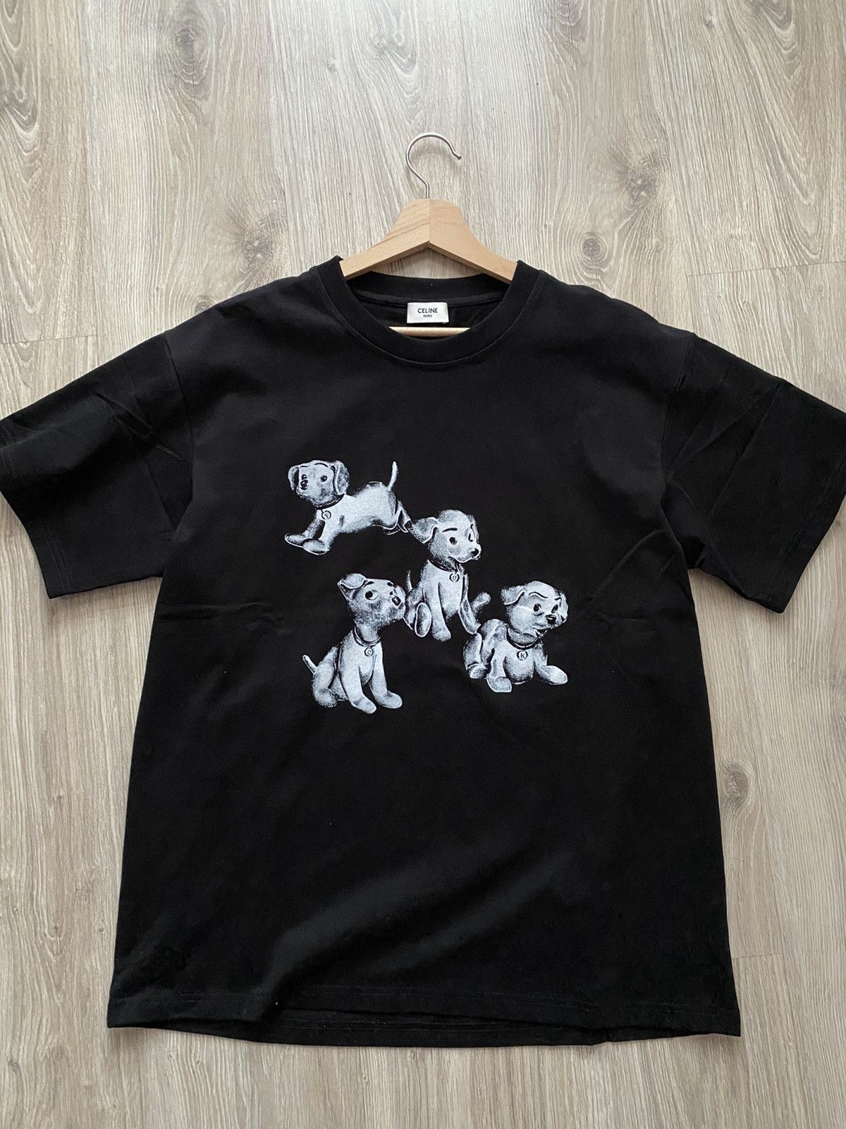 Celine × Hedi Slimane Dalmatian Puppy Dog Printed SS22 Runway t 