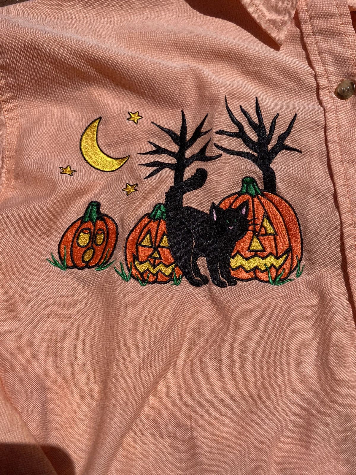 Vintage Crazy vintage Halloween embroidered button up shirt Size US L / EU 52-54 / 3 - 2 Thumbnail