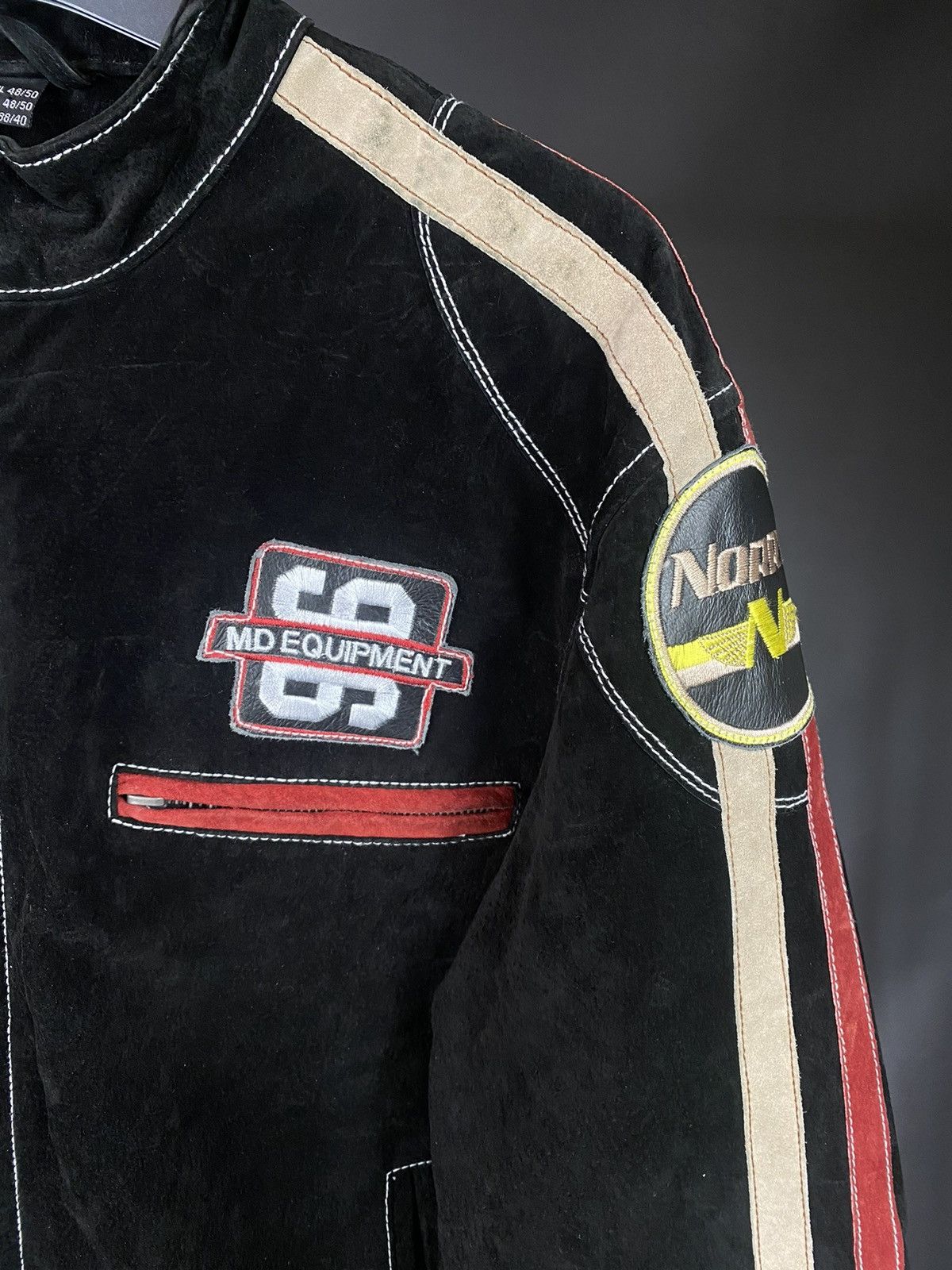 Vintage VTG motorcycle jacket NorryRock MD Equipment Australia black Size US M / EU 48-50 / 2 - 3 Thumbnail