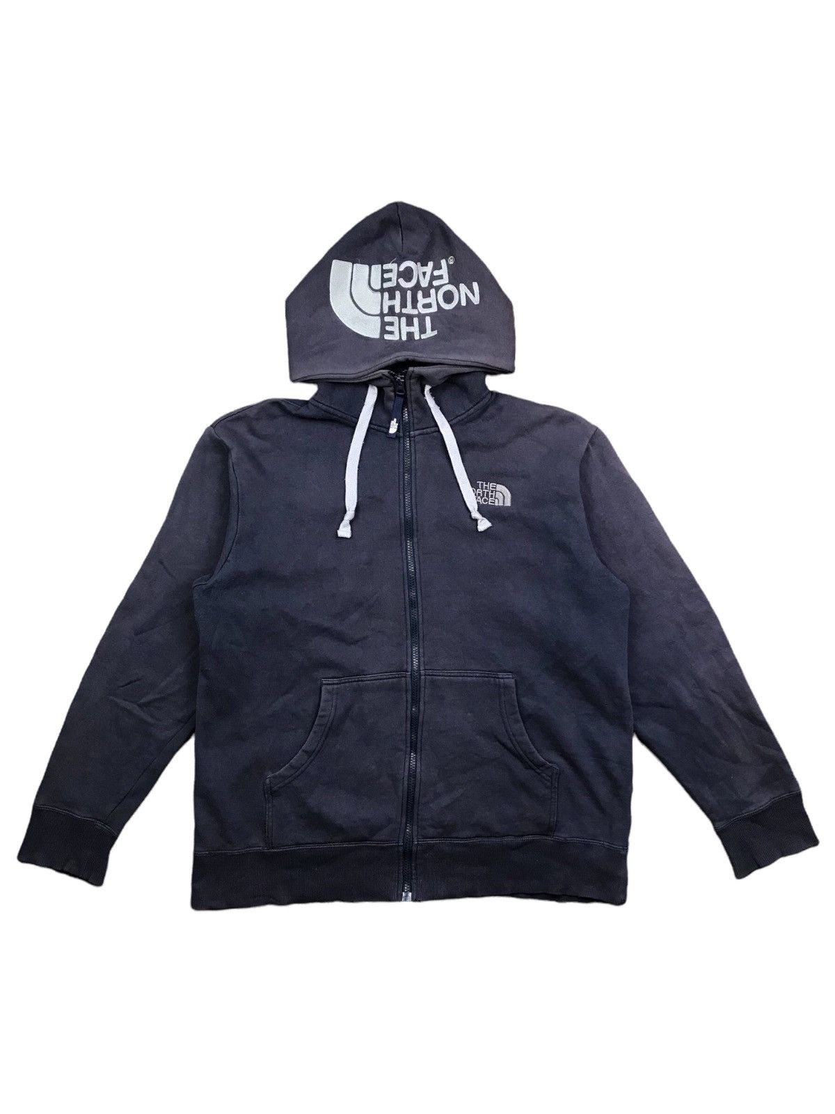 VINTAGE TNF THE NORTH FACE EMBROIDERY HOODED NICE FADED
