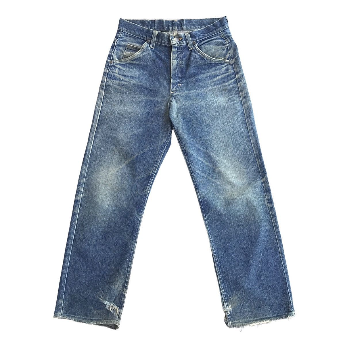 Lee Riders USA Vintage 1970s Wornout Distressed Denim