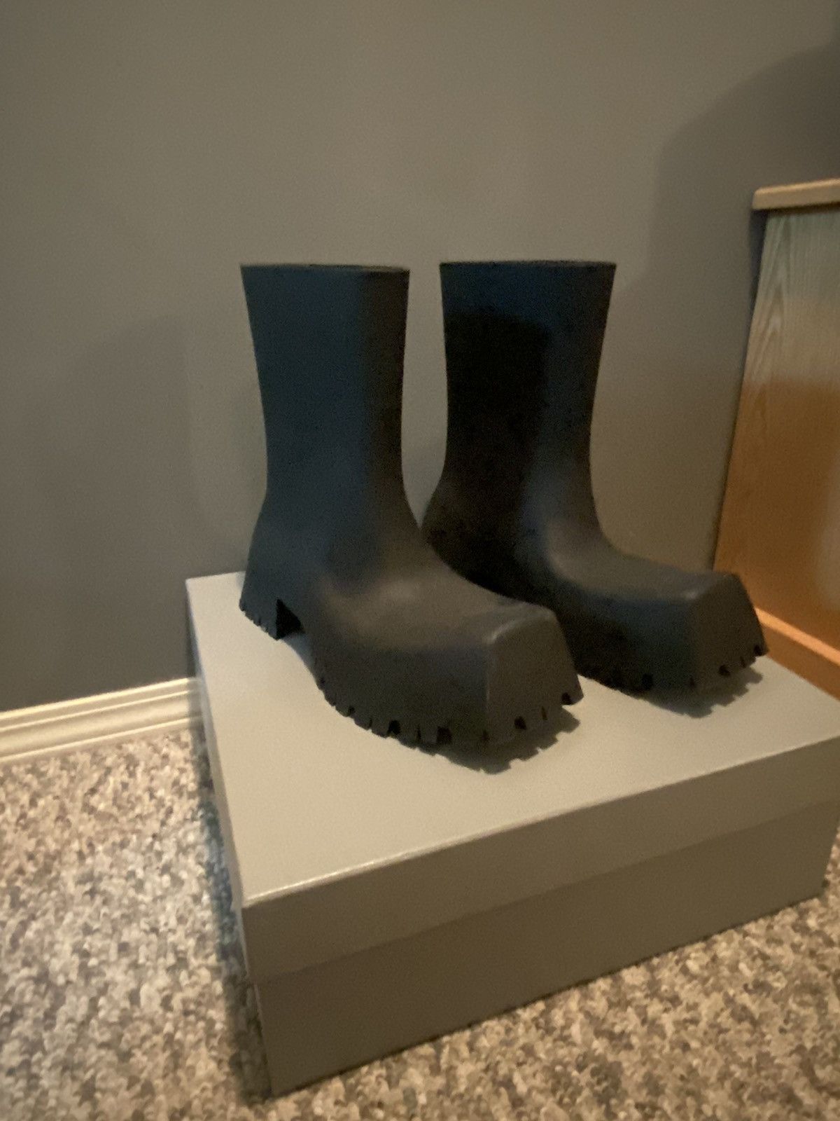 Balenciaga Balenciaga rubber trooper boots | Grailed