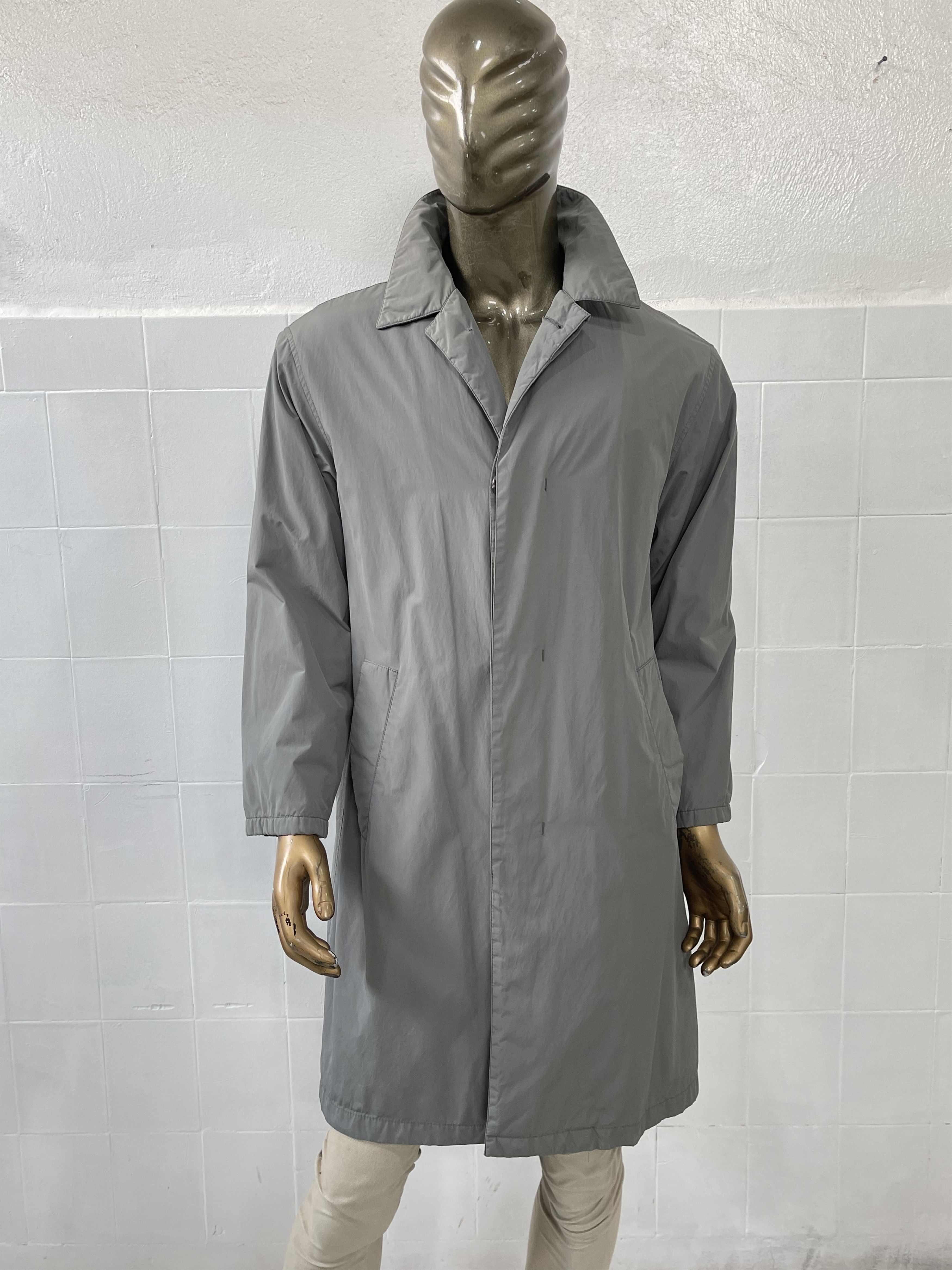 image of Hugo Boss Hugoboss Trench Coat Water Proof Size 50 Fit L in Grey, Men's