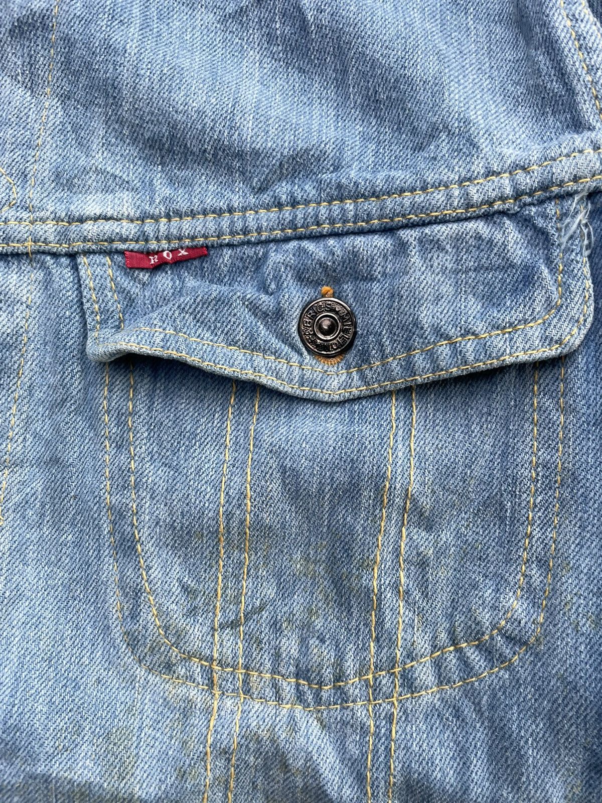 Vintage Vintage Rox Selvedge Denim Jacket Size US M / EU 48-50 / 2 - 15 Thumbnail