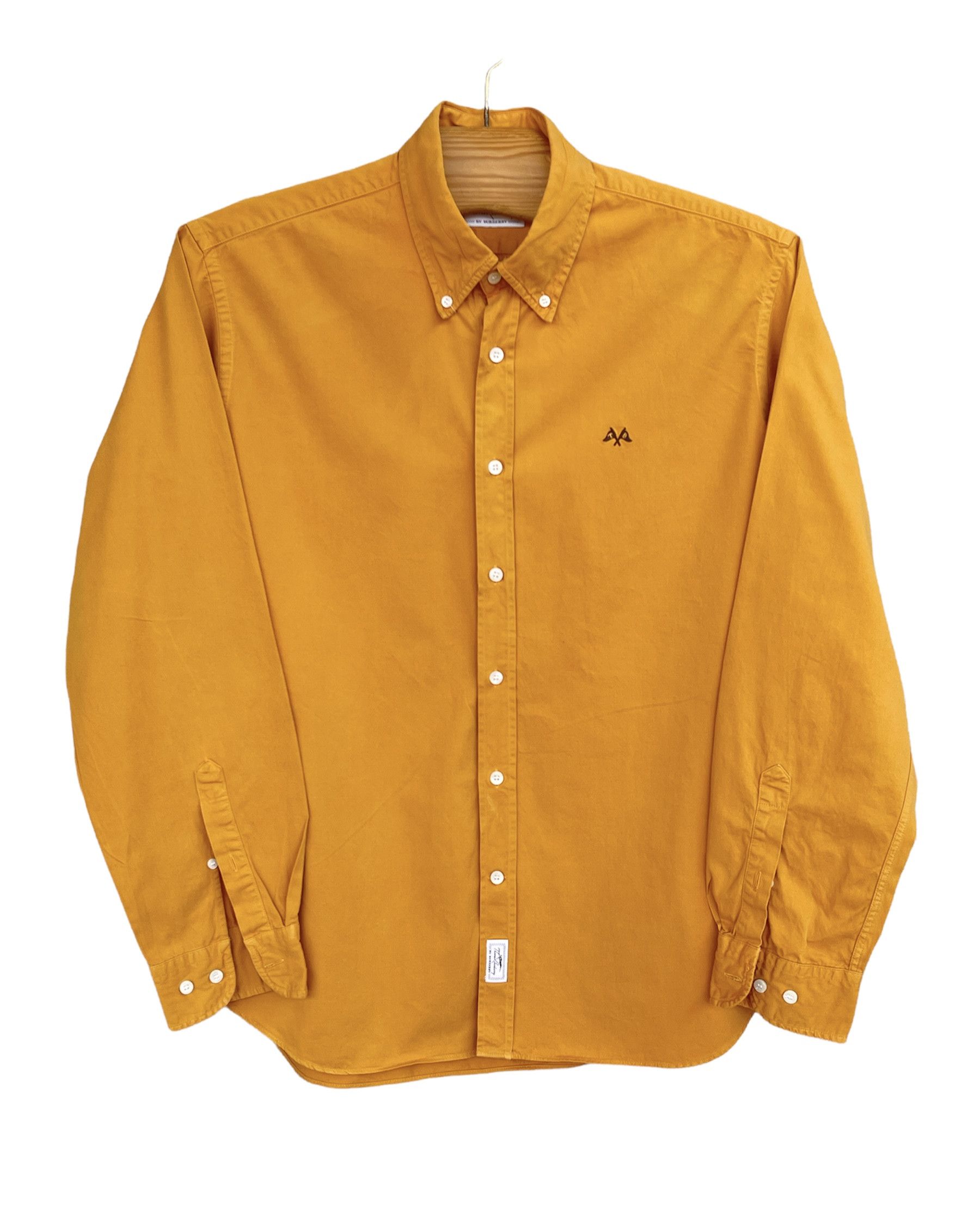 🔥 Mustard Burberry tb shirt size L coton