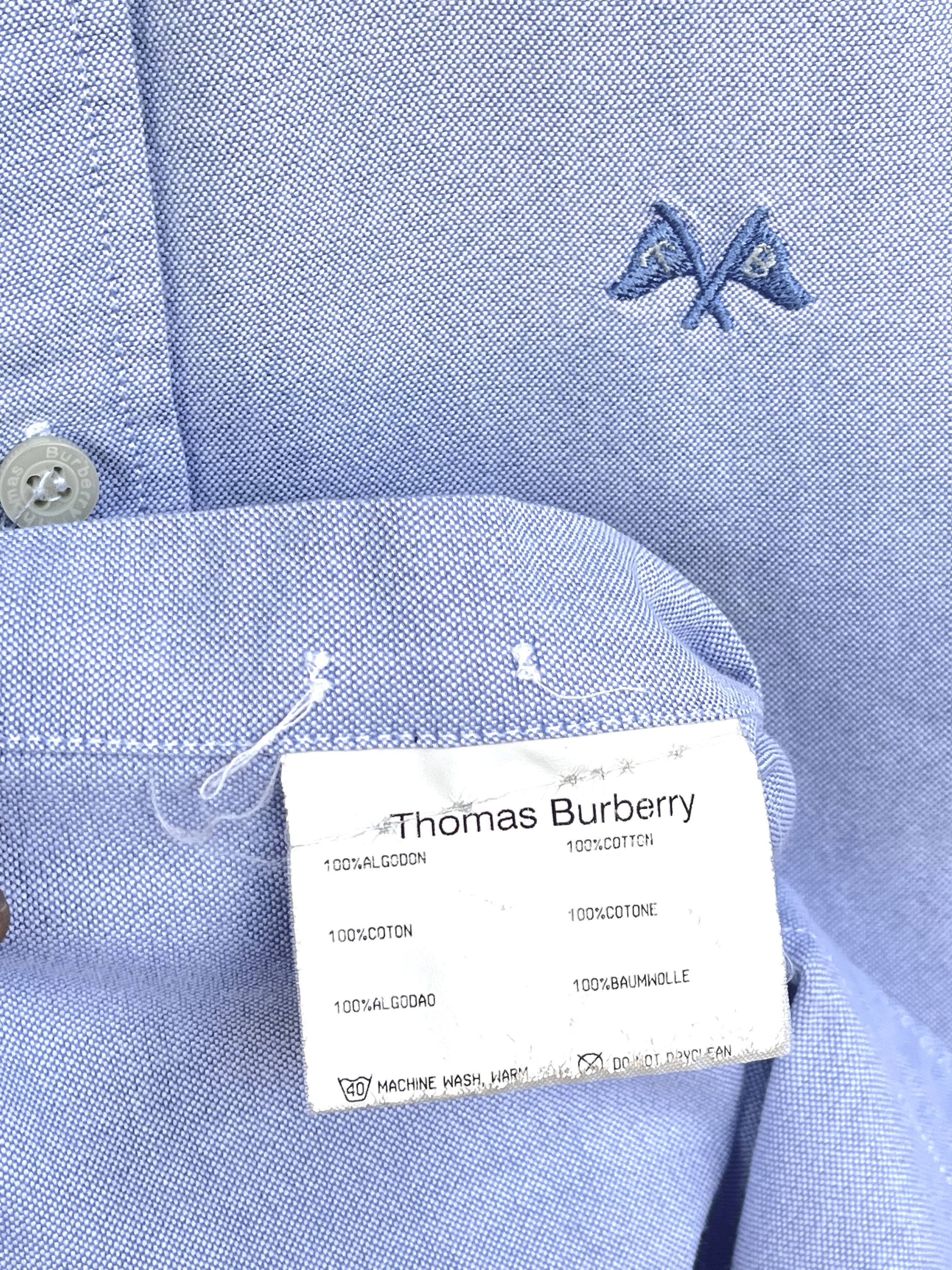 Burberry 🔥 TB Burberry blue classic shirt size L Size US L / EU 52-54 / 3 - 7 Thumbnail