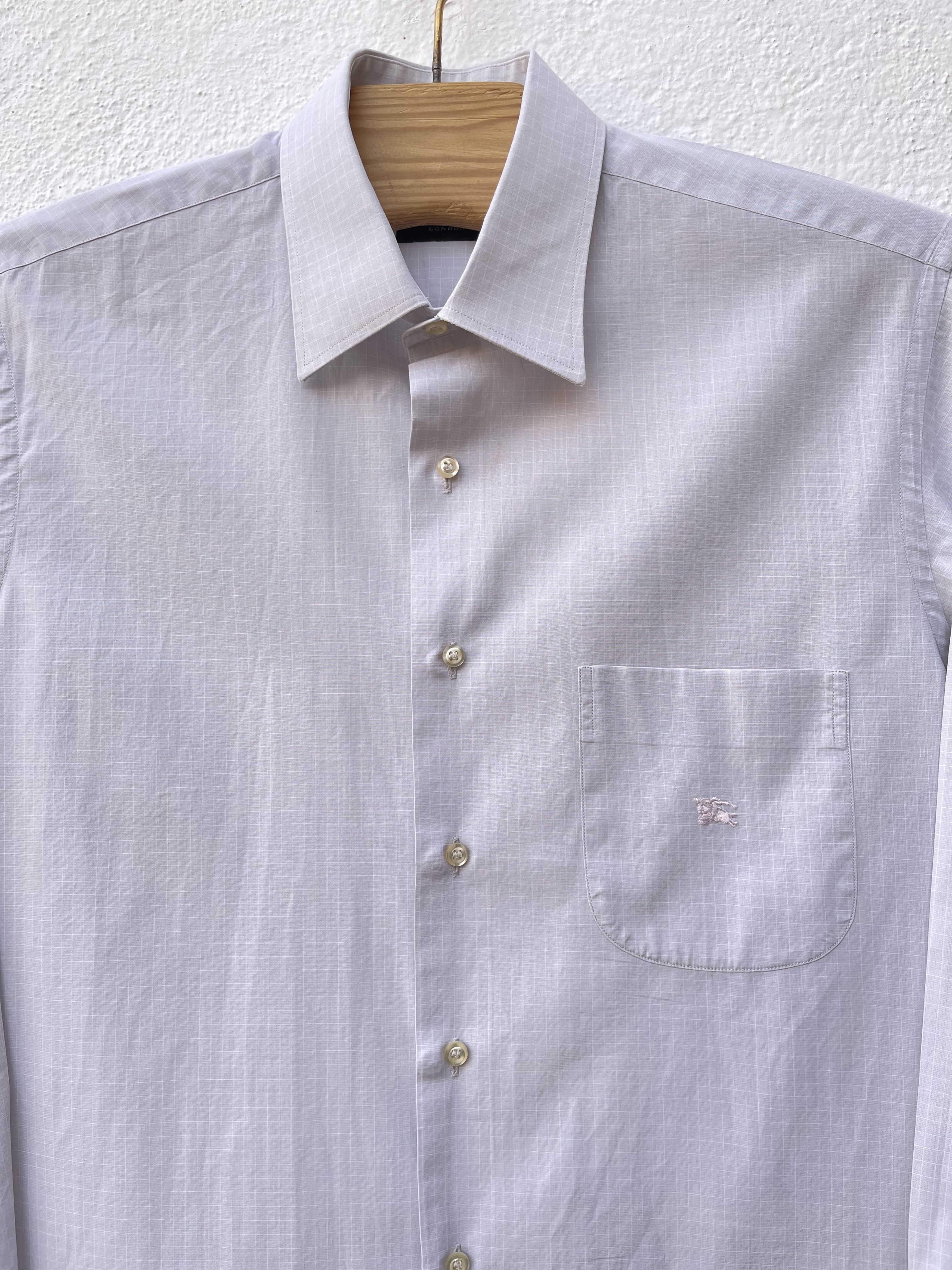 Burberry 🔥 Burberry gray checkered shirt size L cotton Size US L / EU 52-54 / 3 - 1 Thumbnail