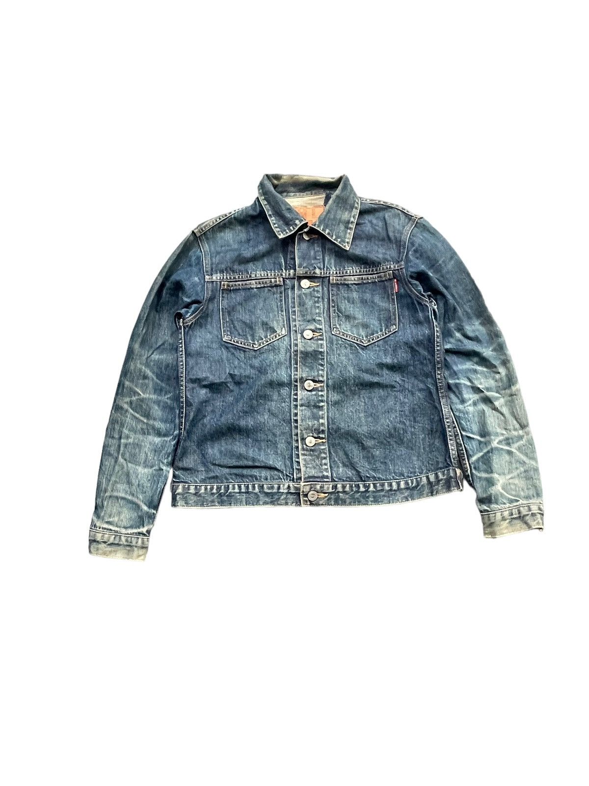 Japanese Brand Vintage M Label Denim Jacket Size US S / EU 44-46 / 1 - 1 Thumbnail