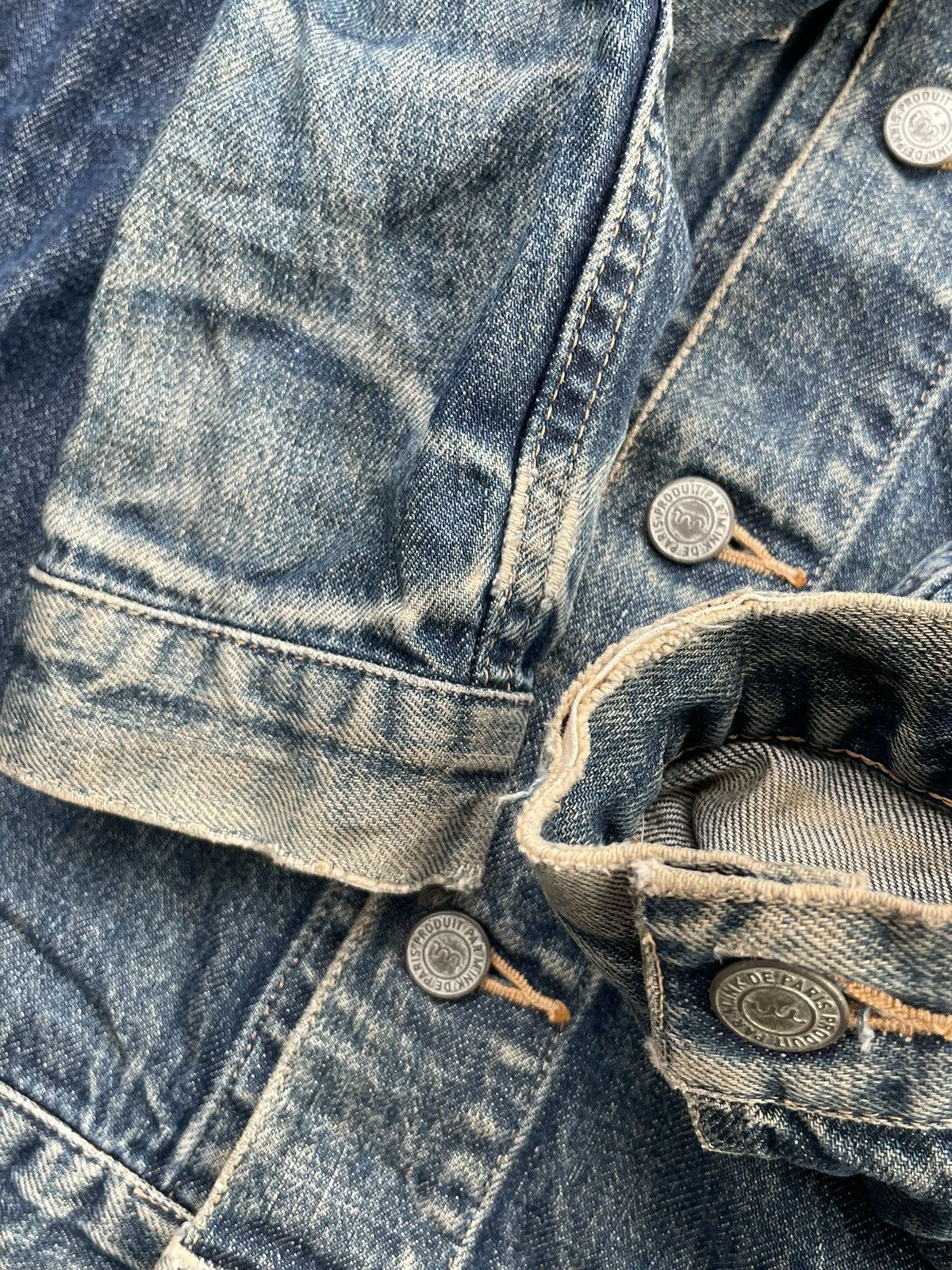 Japanese Brand Vintage M Label Denim Jacket Size US S / EU 44-46 / 1 - 7 Thumbnail