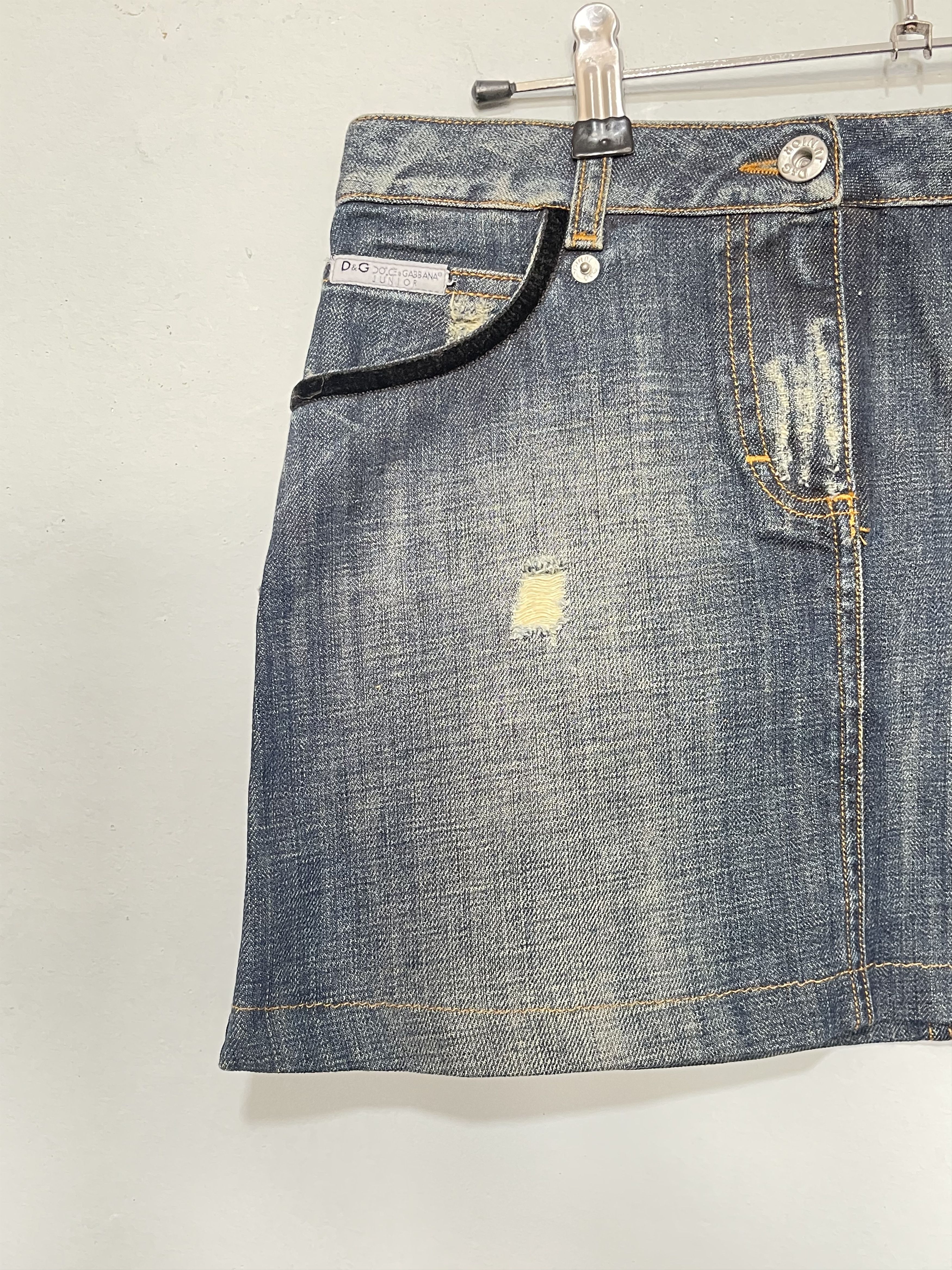 Dolce & Gabbana Denim skirt dolce gabbana women xs 14 years d&g Size 26" / US 2 / IT 38 - 2 Thumbnail