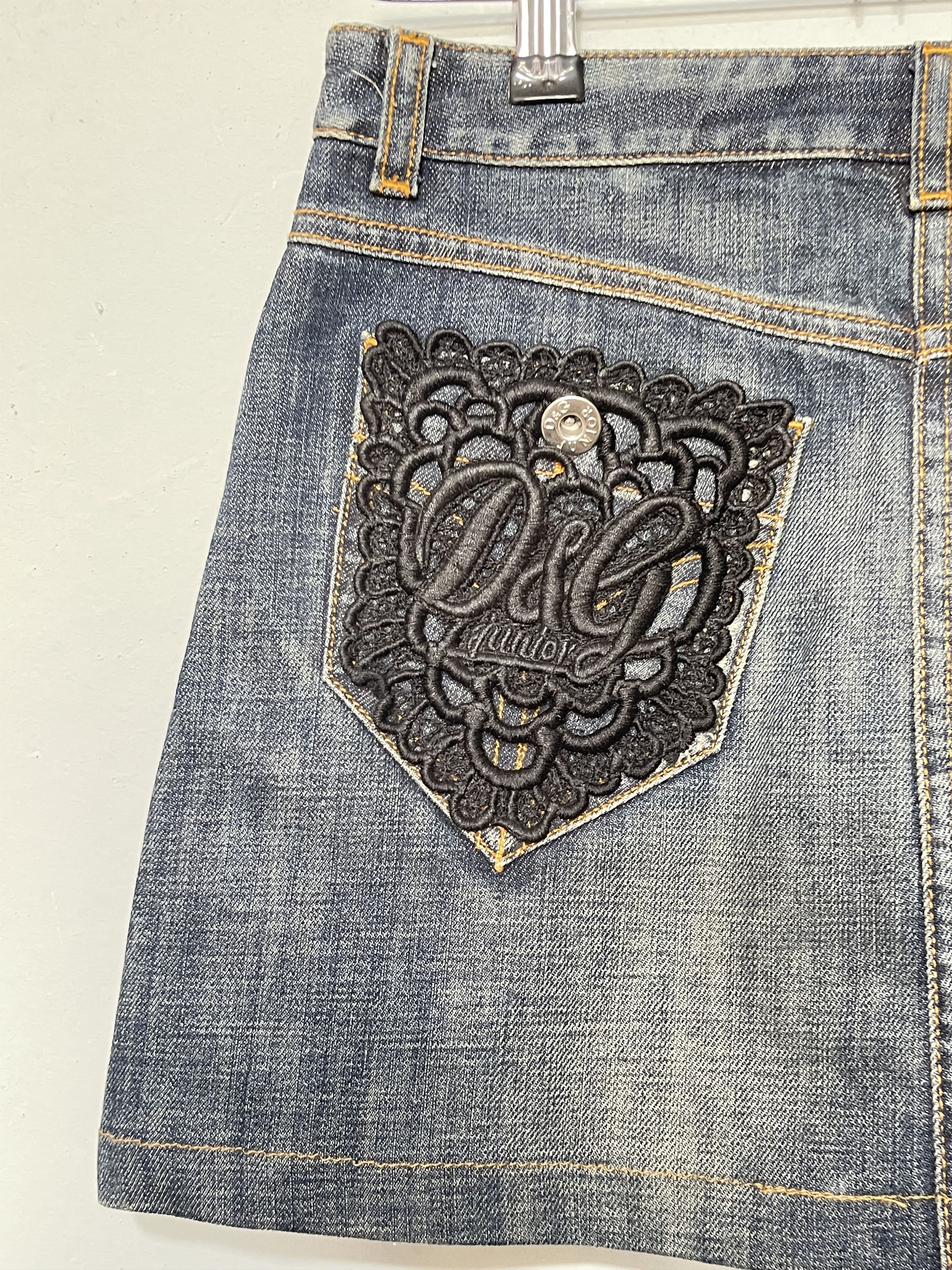 Dolce & Gabbana Denim skirt dolce gabbana women xs 14 years d&g Size 26" / US 2 / IT 38 - 5 Thumbnail