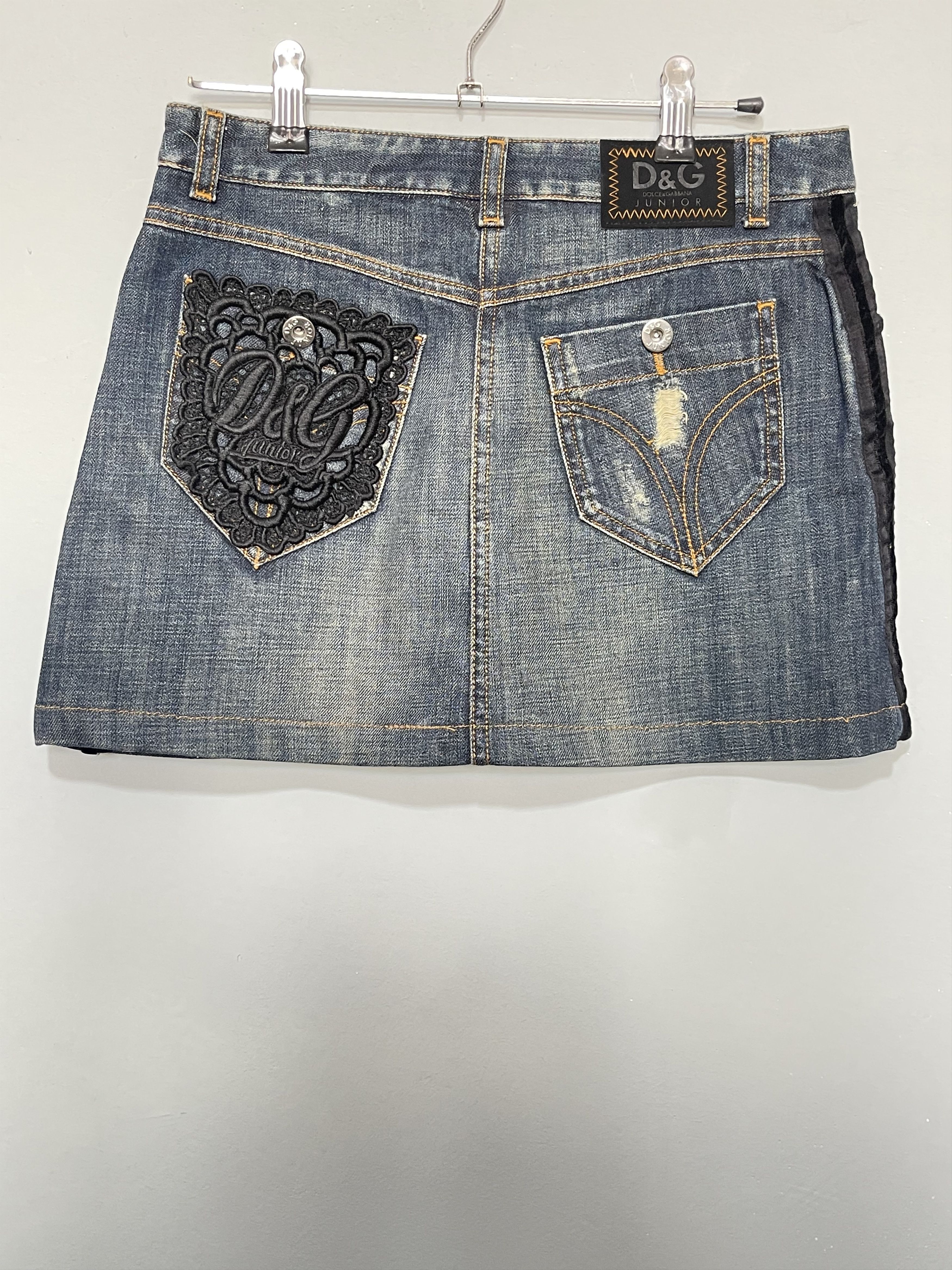 Dolce & Gabbana Denim skirt dolce gabbana women xs 14 years d&g Size 26" / US 2 / IT 38 - 4 Thumbnail