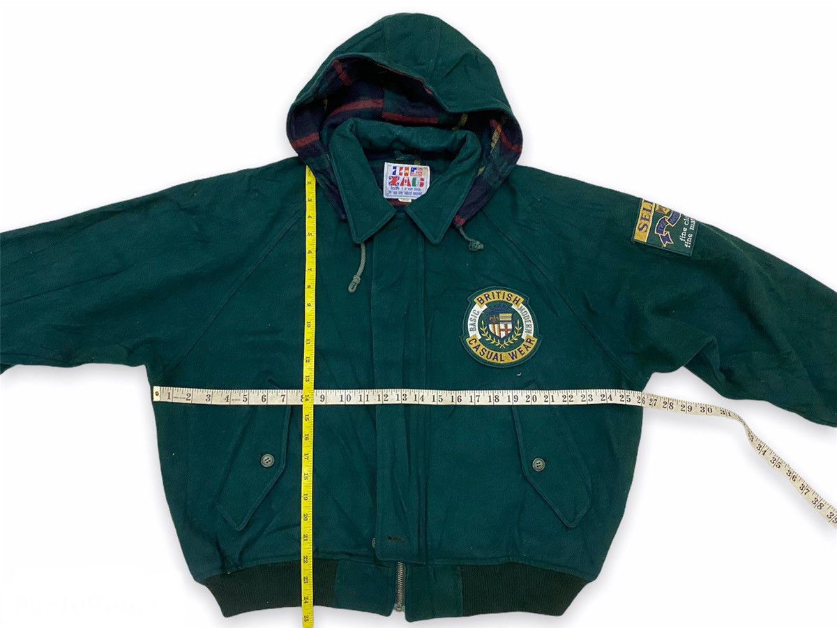 Japanese Brand × Vintage Vintage Japanese Brand Zig Zag Wool Bomber Jacket Hoodie Size US L / EU 52-54 / 3 - 13 Thumbnail
