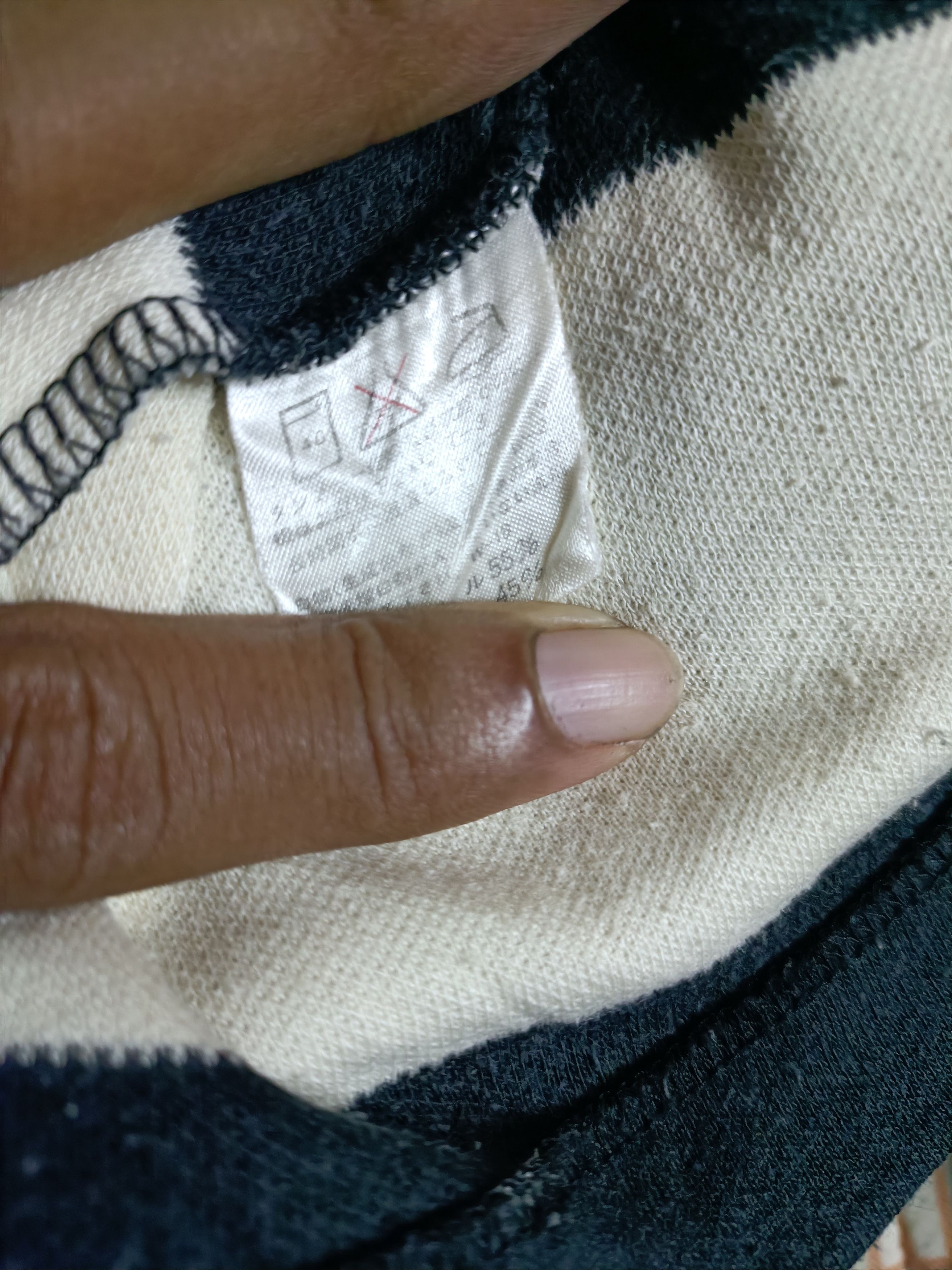 Designer × Issey Miyake × Japanese Brand Vintage Issey Miyake Black White Stripe Sweatshirt Size US M / EU 48-50 / 2 - 6 Thumbnail