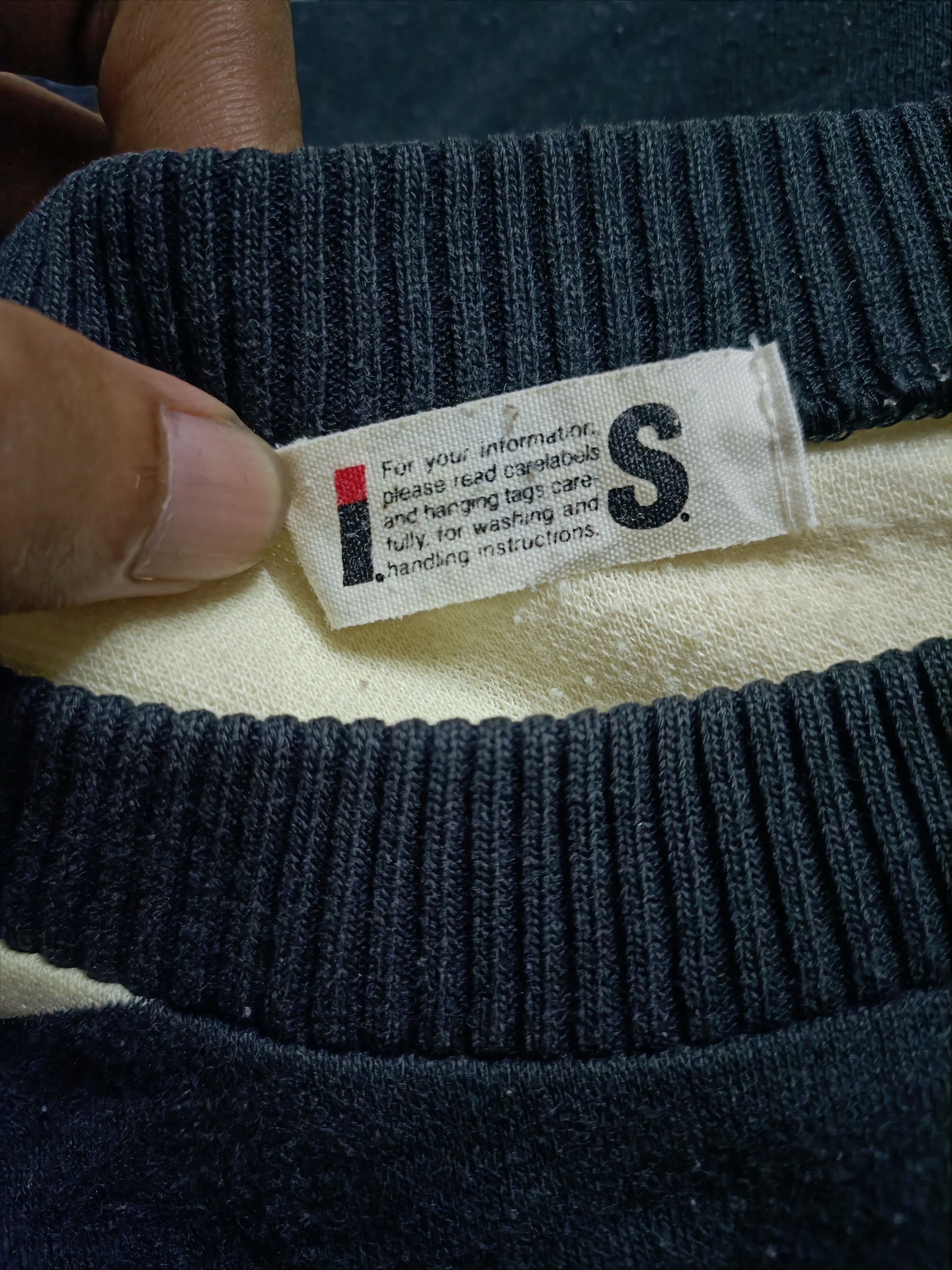 Designer × Issey Miyake × Japanese Brand Vintage Issey Miyake Black White Stripe Sweatshirt Size US M / EU 48-50 / 2 - 5 Thumbnail