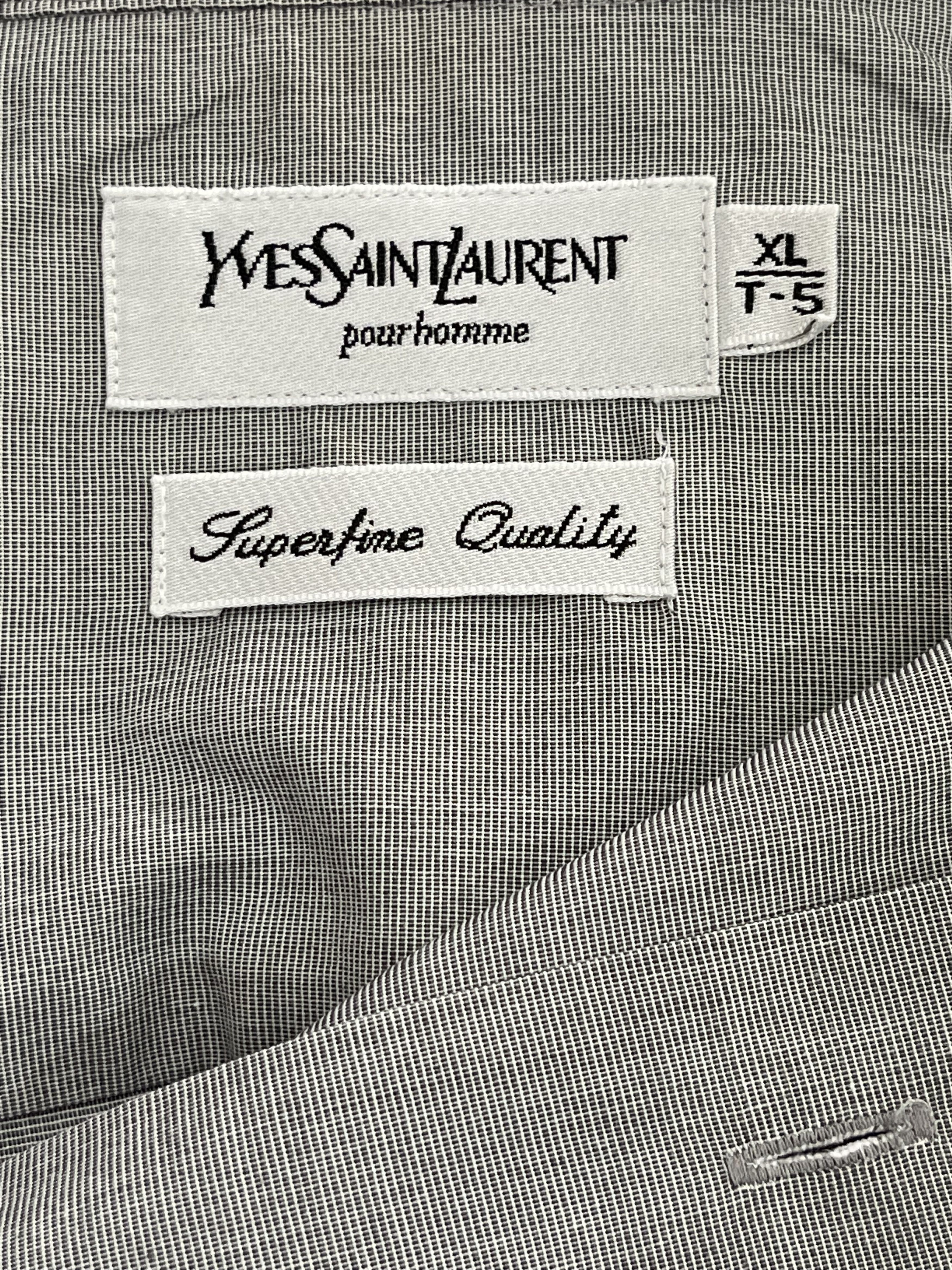 Yves Saint Laurent 🔥 Grey shirt YSL yves Saint Laurent size xL cotton Size US XL / EU 56 / 4 - 5 Thumbnail