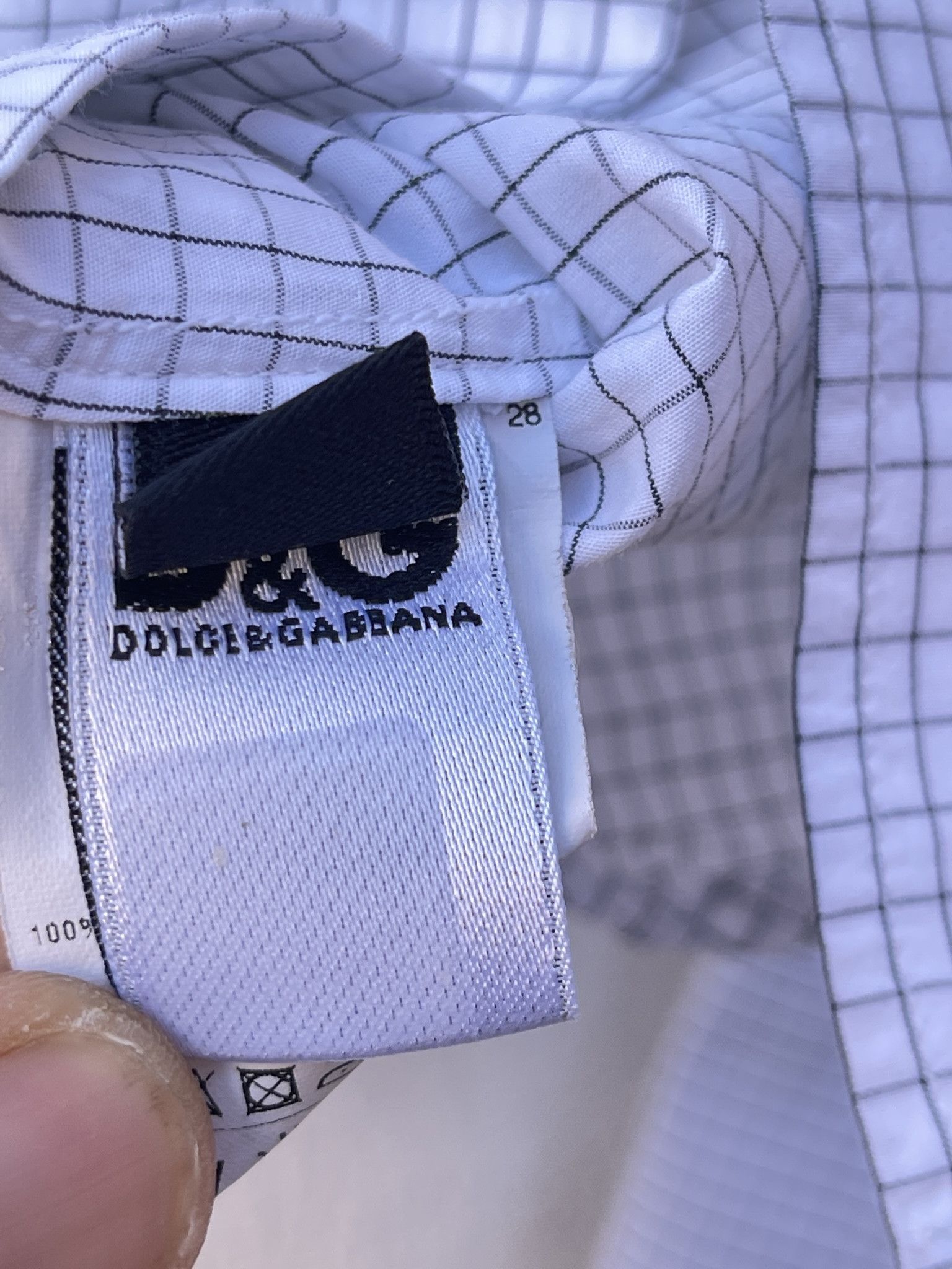 Dolce & Gabbana 🔥 Dolce and Gabbana D&G plaid white shirt size Small Size US S / EU 44-46 / 1 - 5 Thumbnail