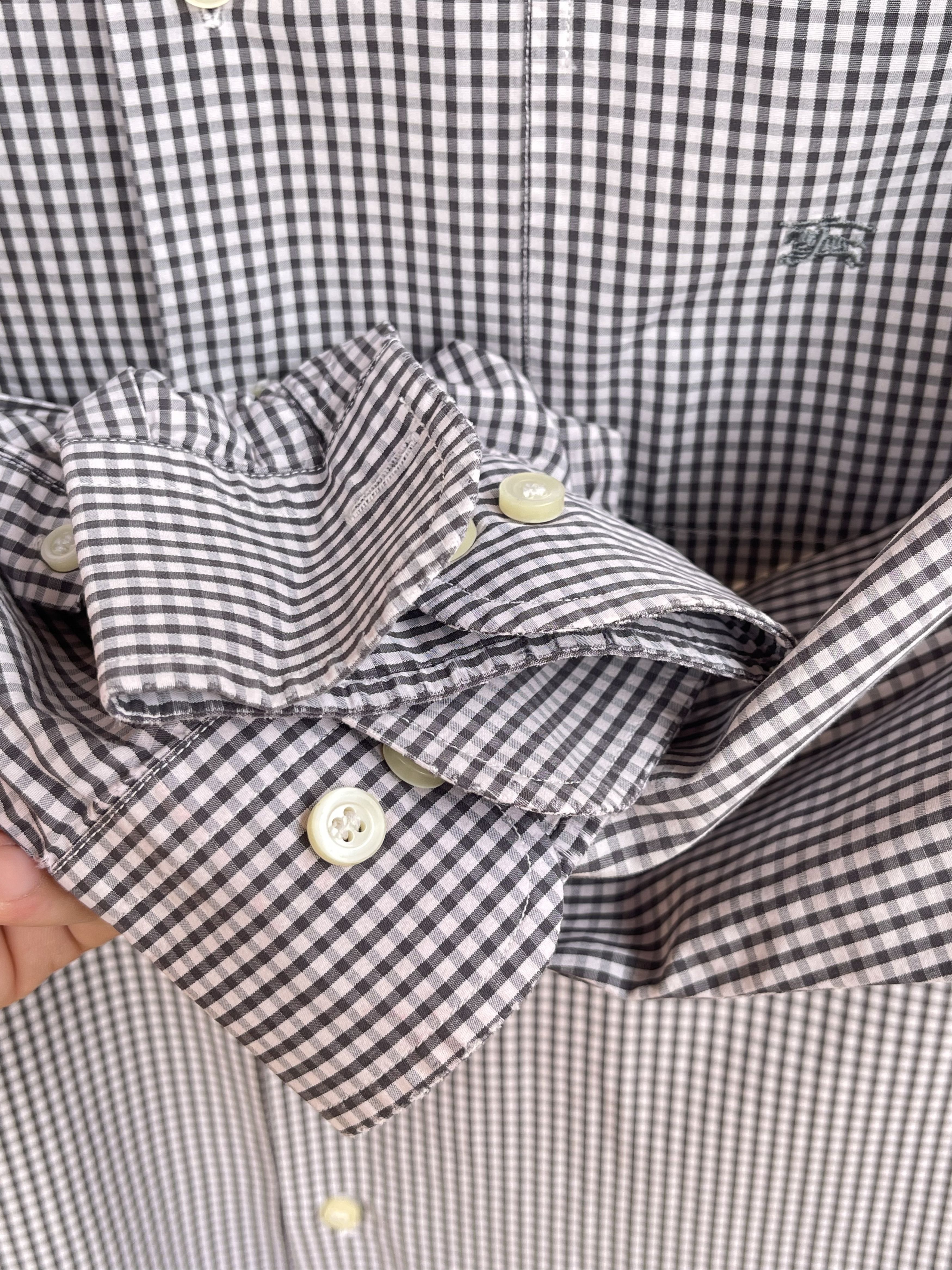 🔥 Burberry plaid checkred shirt size xl