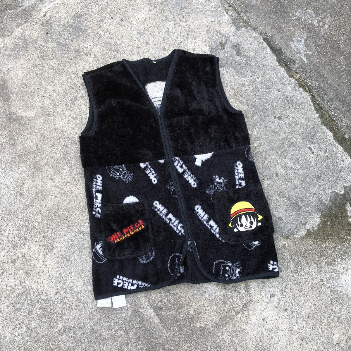 Anime × Japanese Brand × One Piece 🔥Rare🔥🇯🇵One Piece Embroidery Sherpa Fleece Outdoor Vests Size US S / EU 44-46 / 1 - 1 Thumbnail