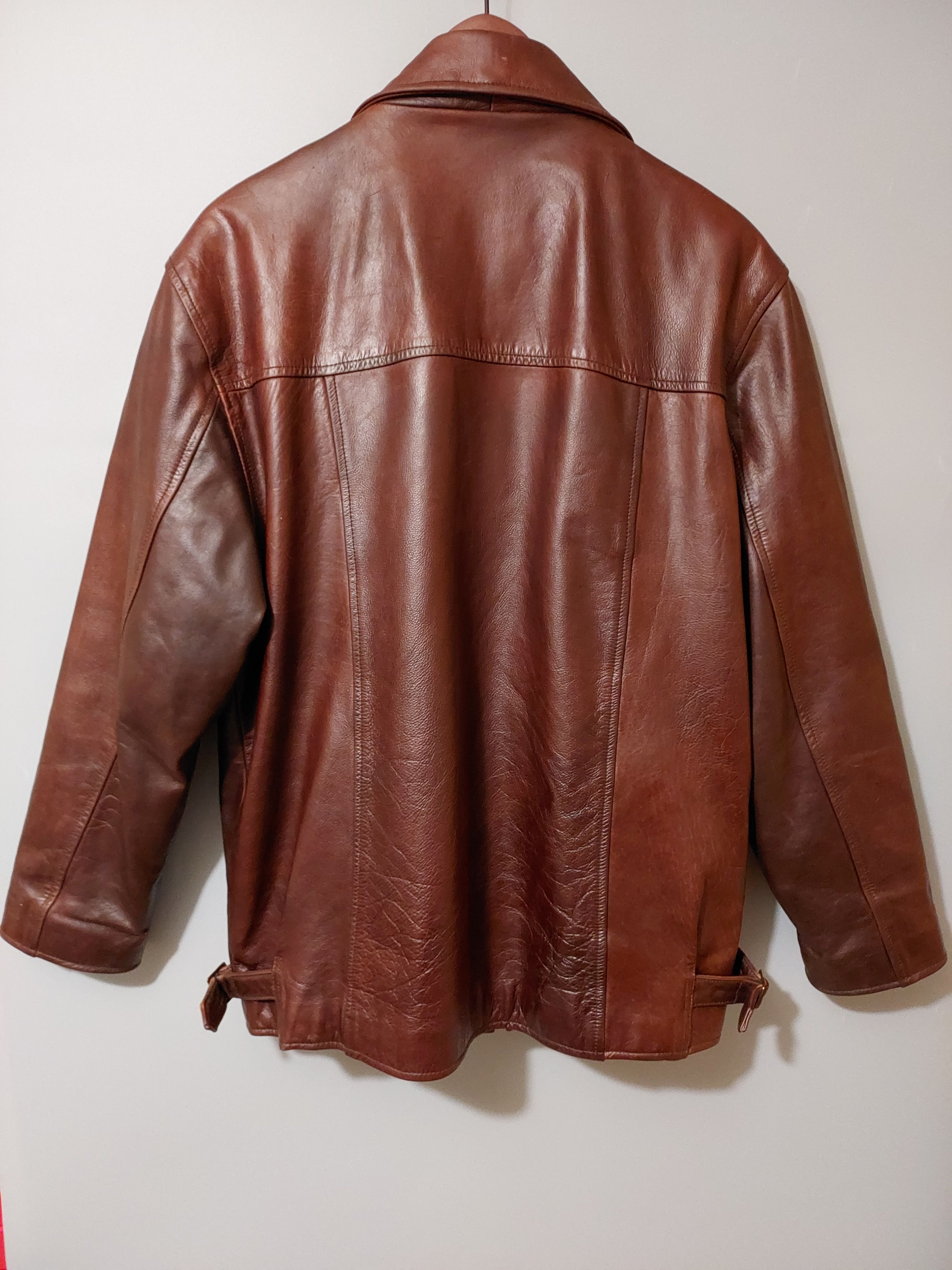 Vintage 🇺🇲 LeatherMan jacket coat beautifull brown size M mens Size US M / EU 48-50 / 2 - 2 Thumbnail