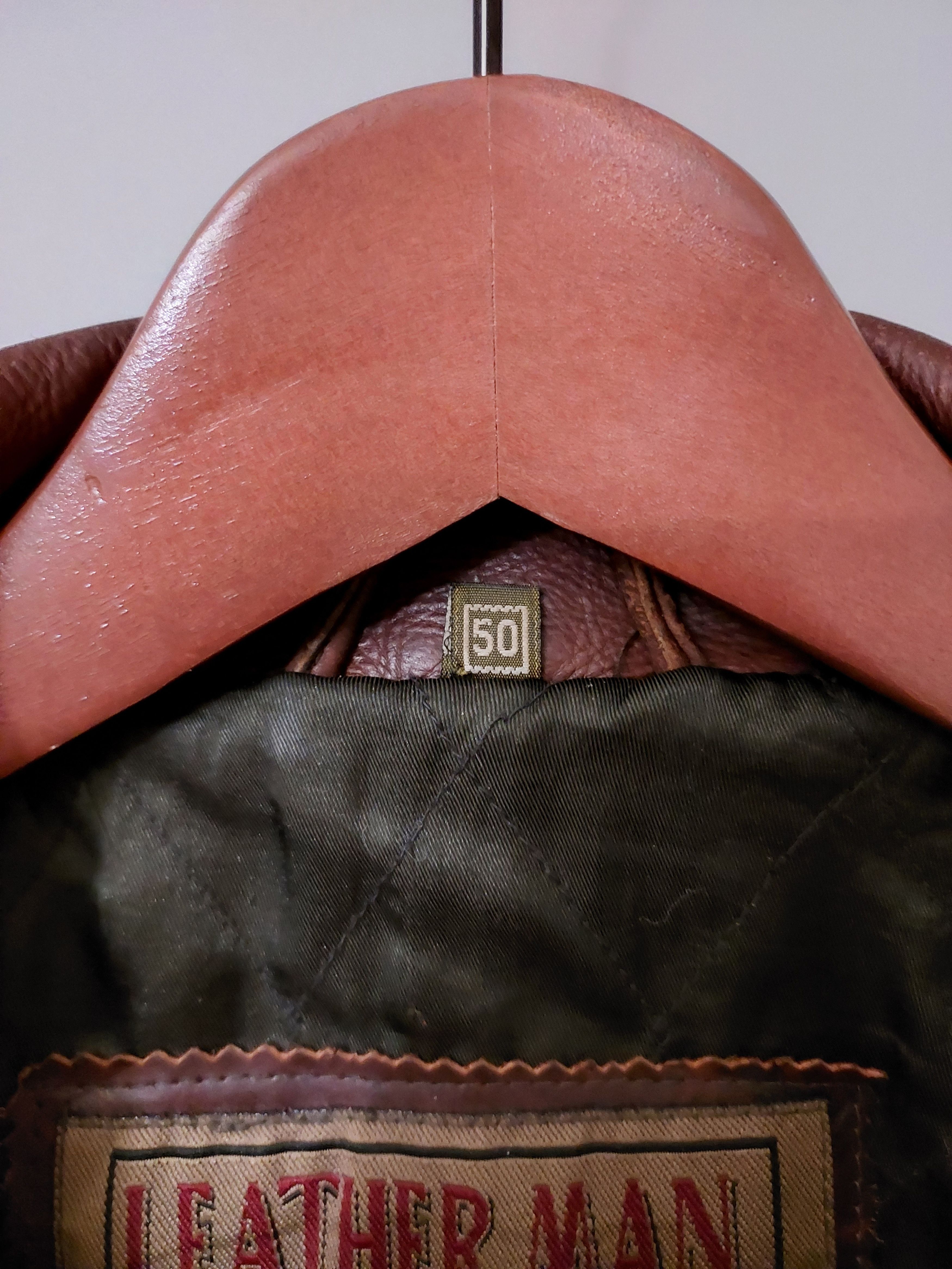 Vintage 🇺🇲 LeatherMan jacket coat beautifull brown size M mens Size US M / EU 48-50 / 2 - 5 Thumbnail