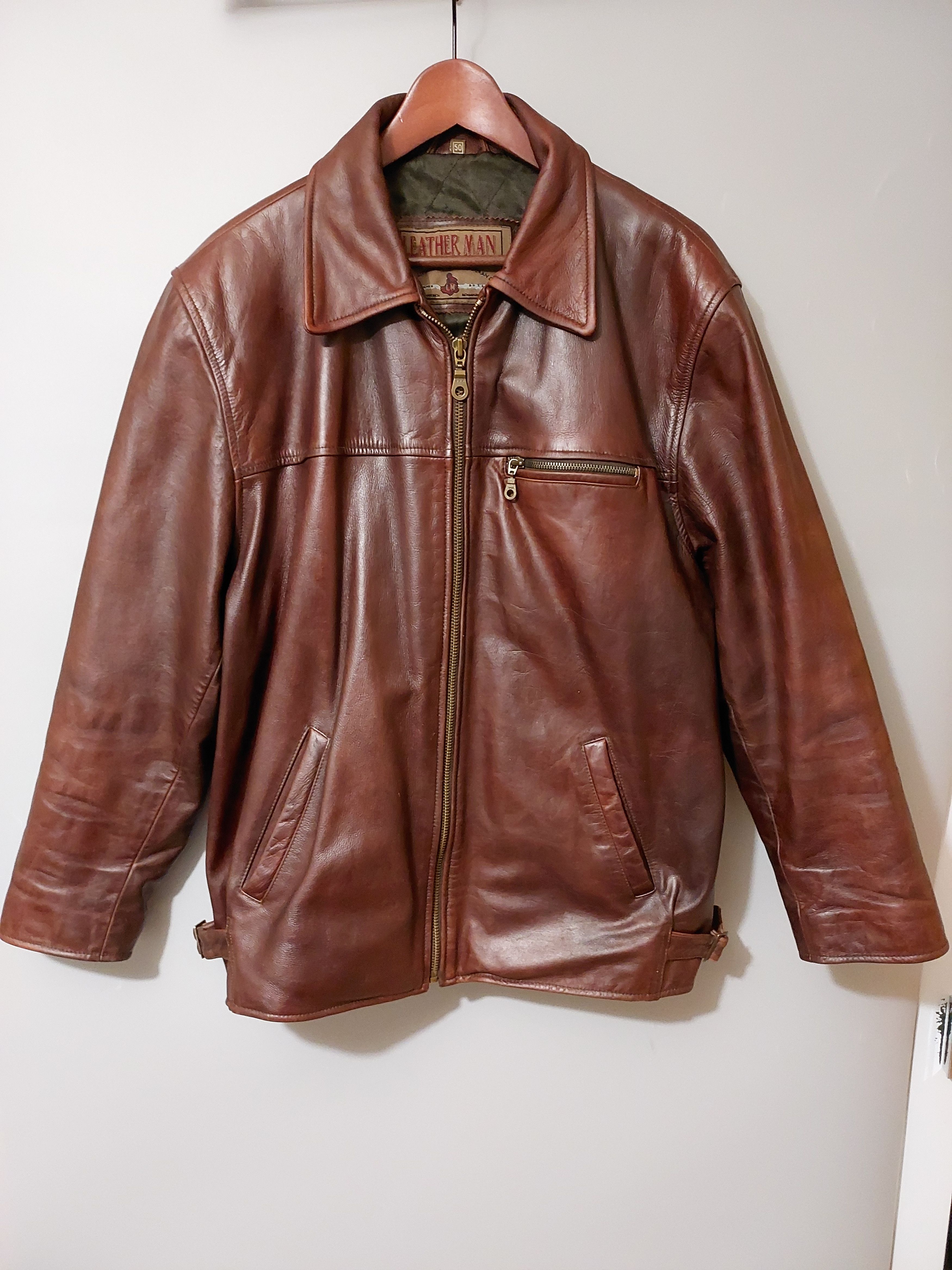 Vintage 🇺🇲 LeatherMan jacket coat beautifull brown size M mens Size US M / EU 48-50 / 2 - 1 Thumbnail